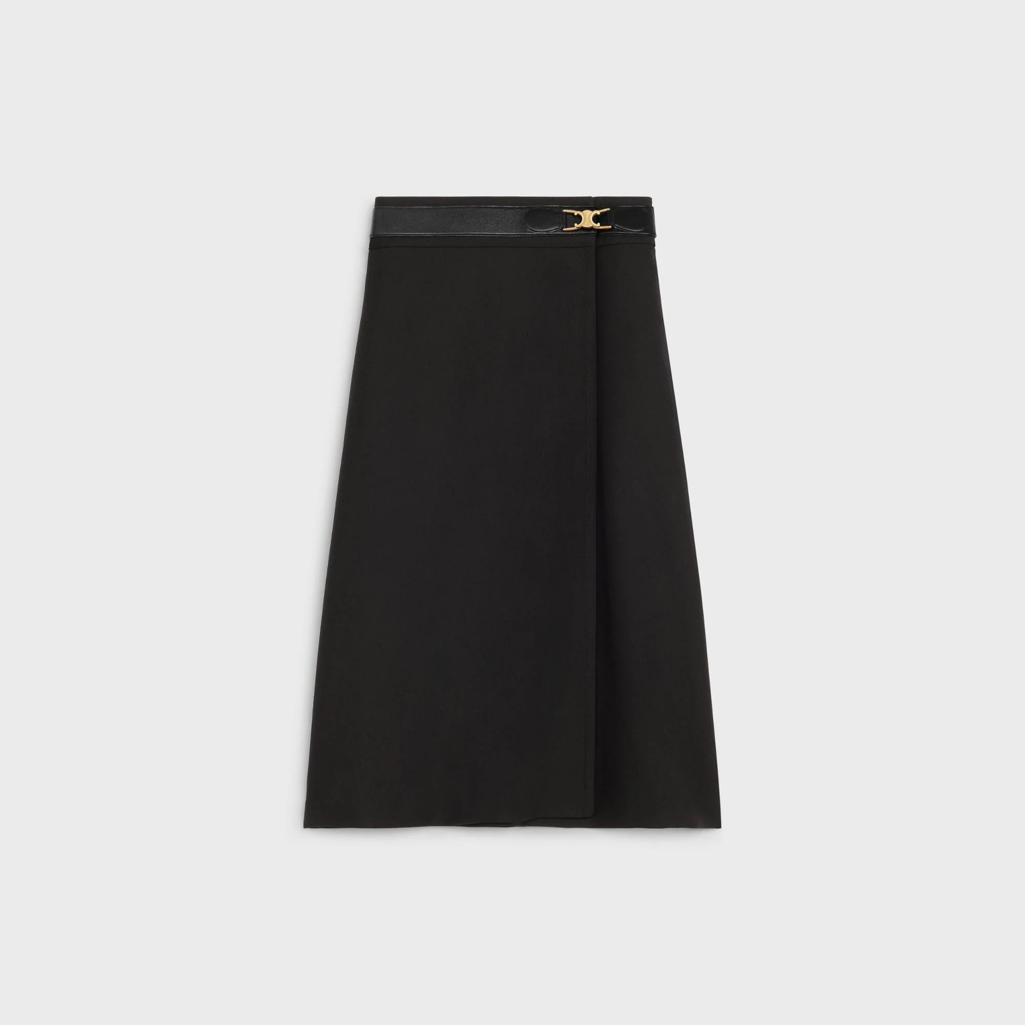 Belt Wrap Skirt - Black