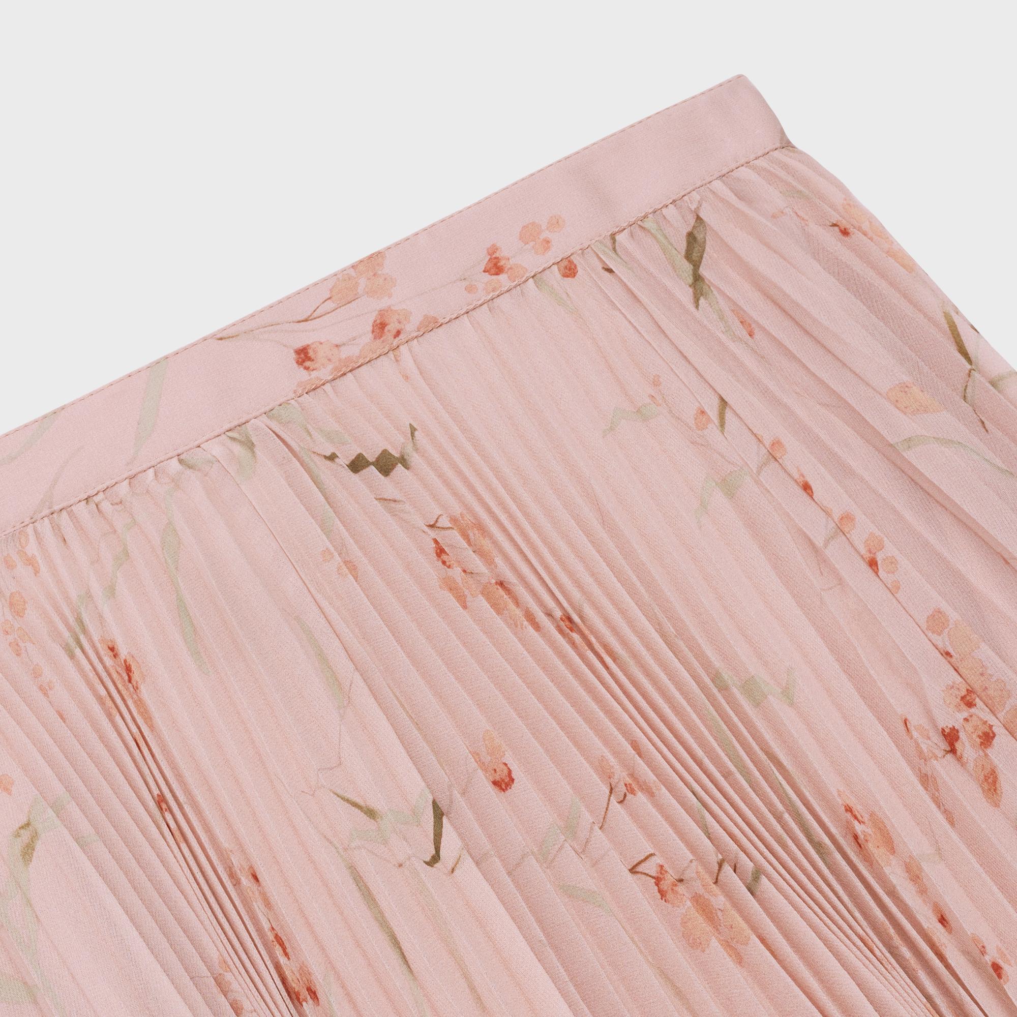 Sun Pleated Skirt - Rose Fanee/Khaki/Brown - Image 3