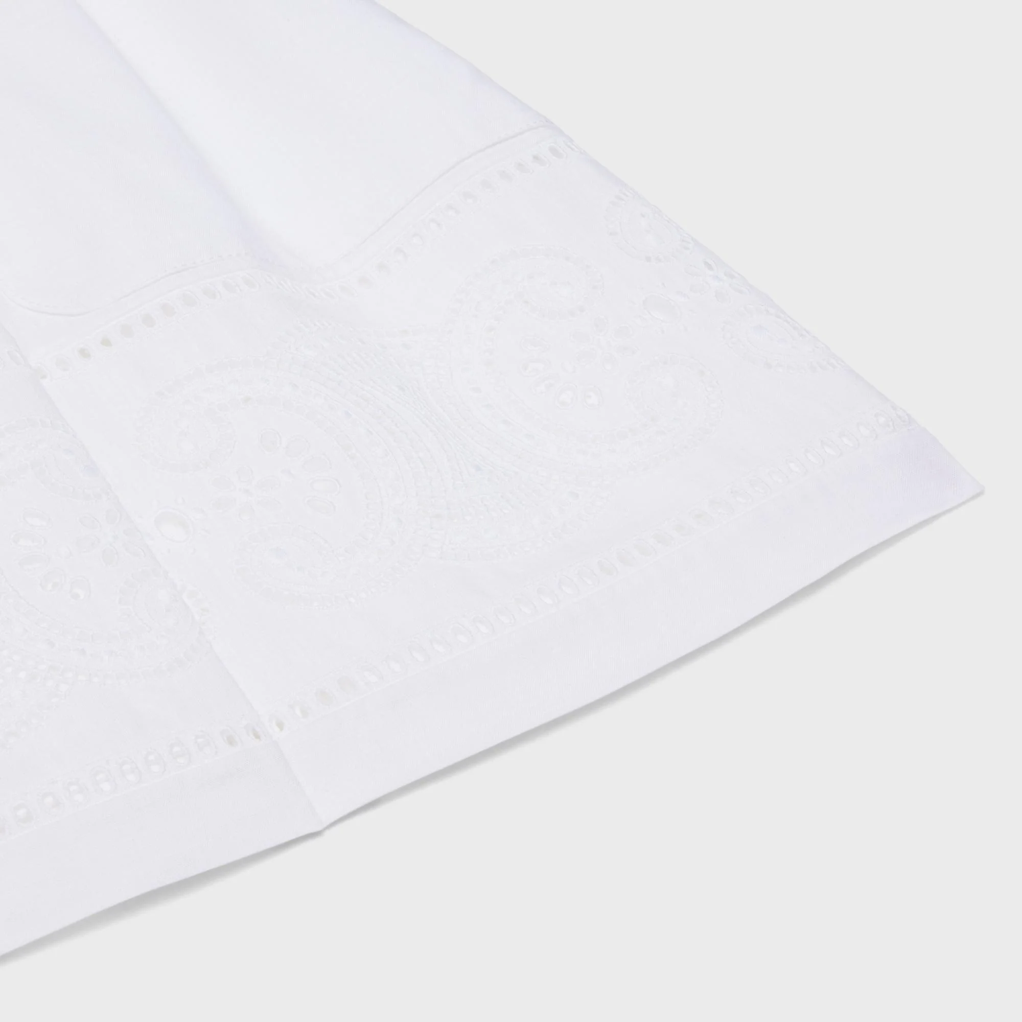 Embroidered Smock Skirt - White - Image 4