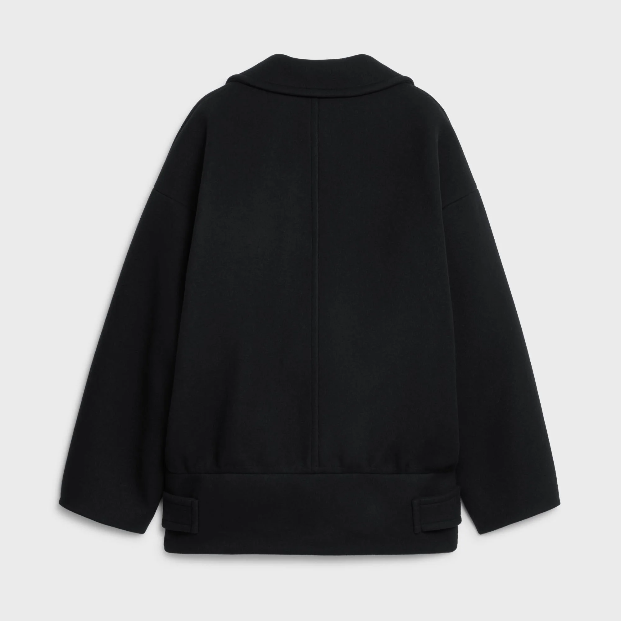 Eggshape Peacock Coat - Black - Image 2