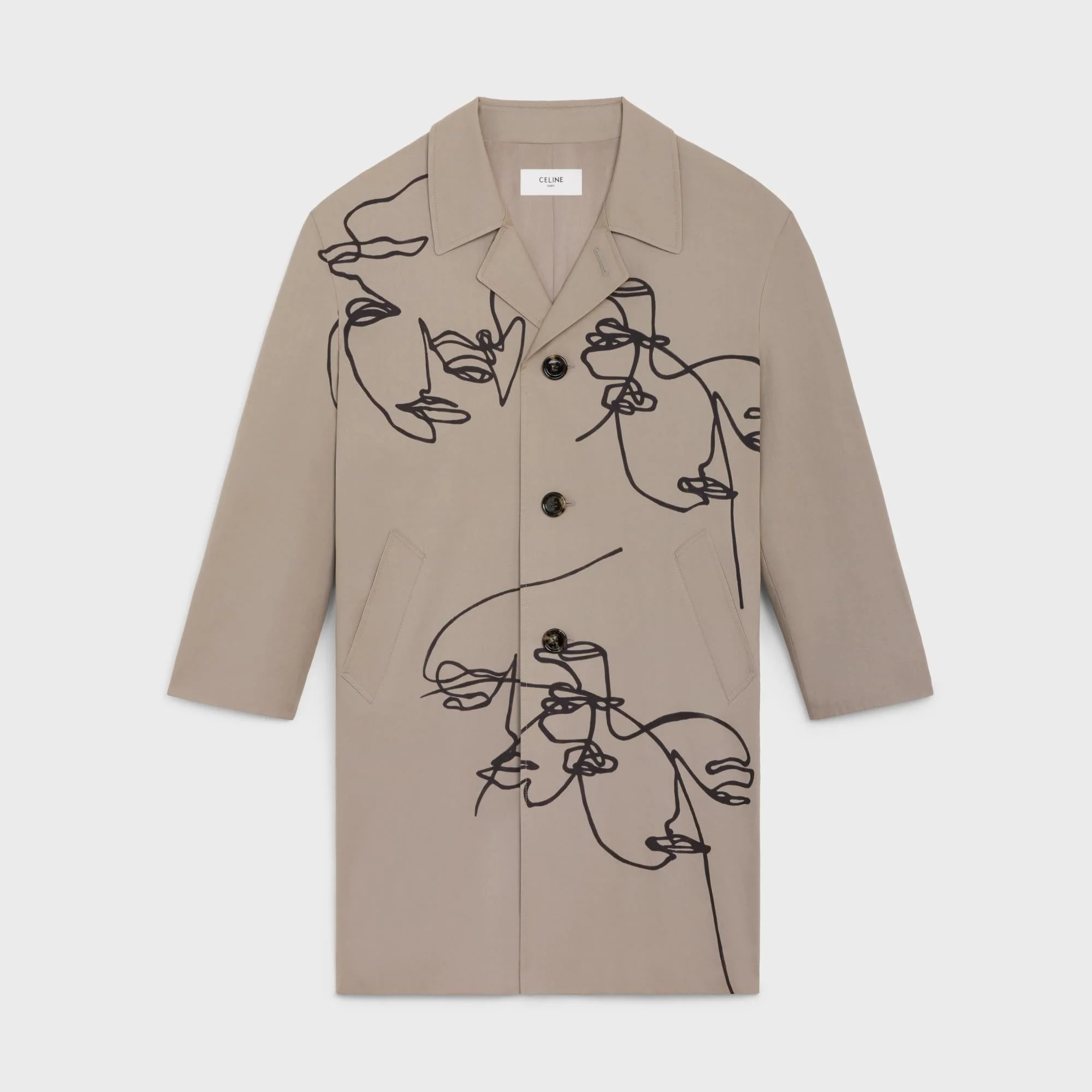 Mac Oversize Coat - Clay/Black