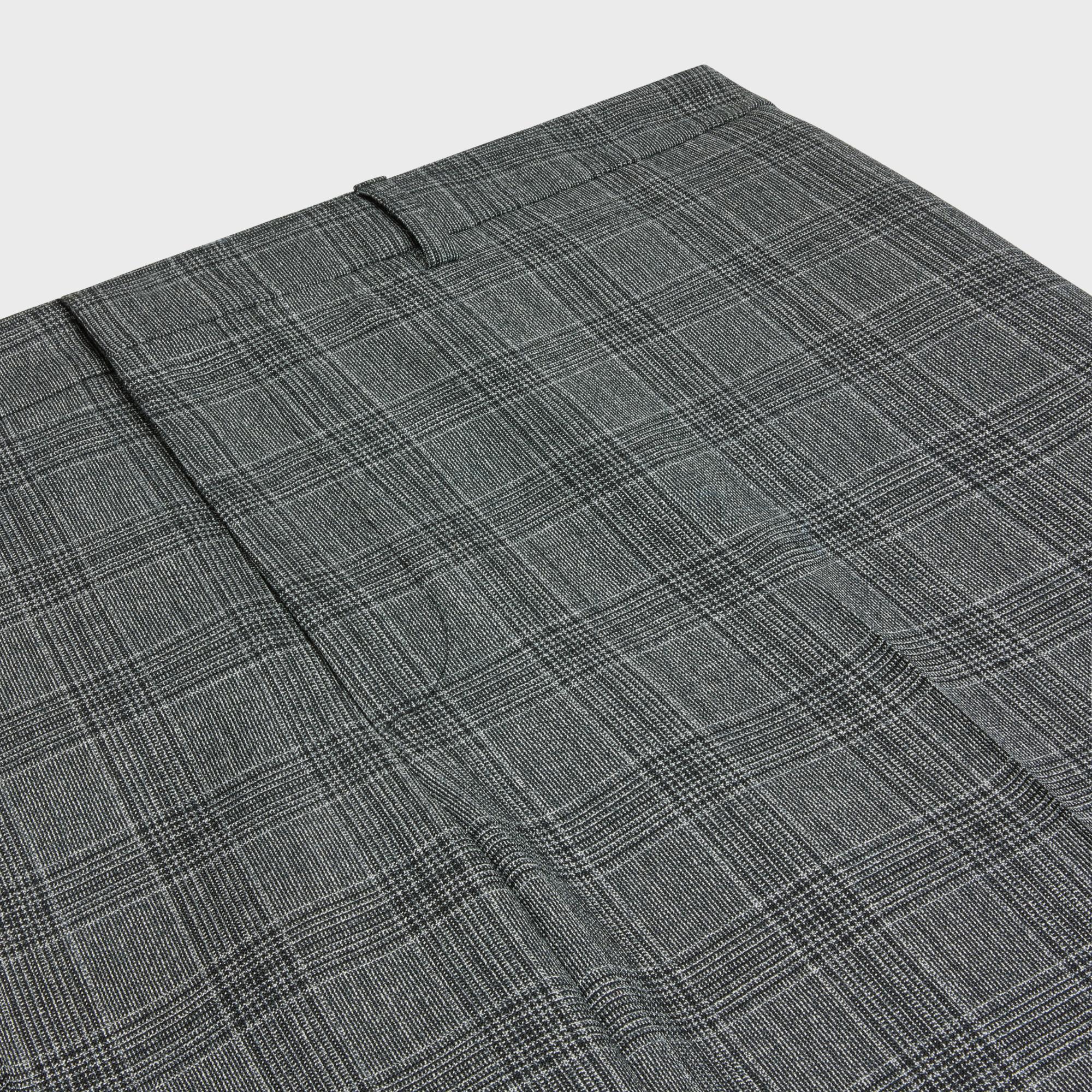Straight Trousers - Black/Grey - Image 3