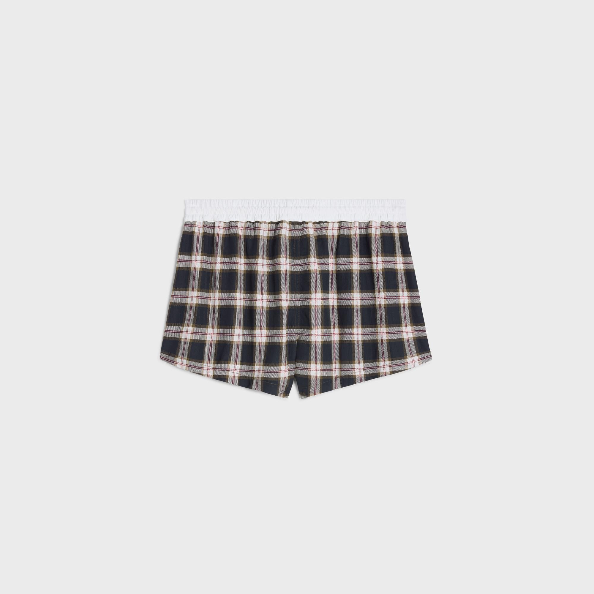 Mini Short Plage Celine - Anthracite/Craie/Rouge - Image 2