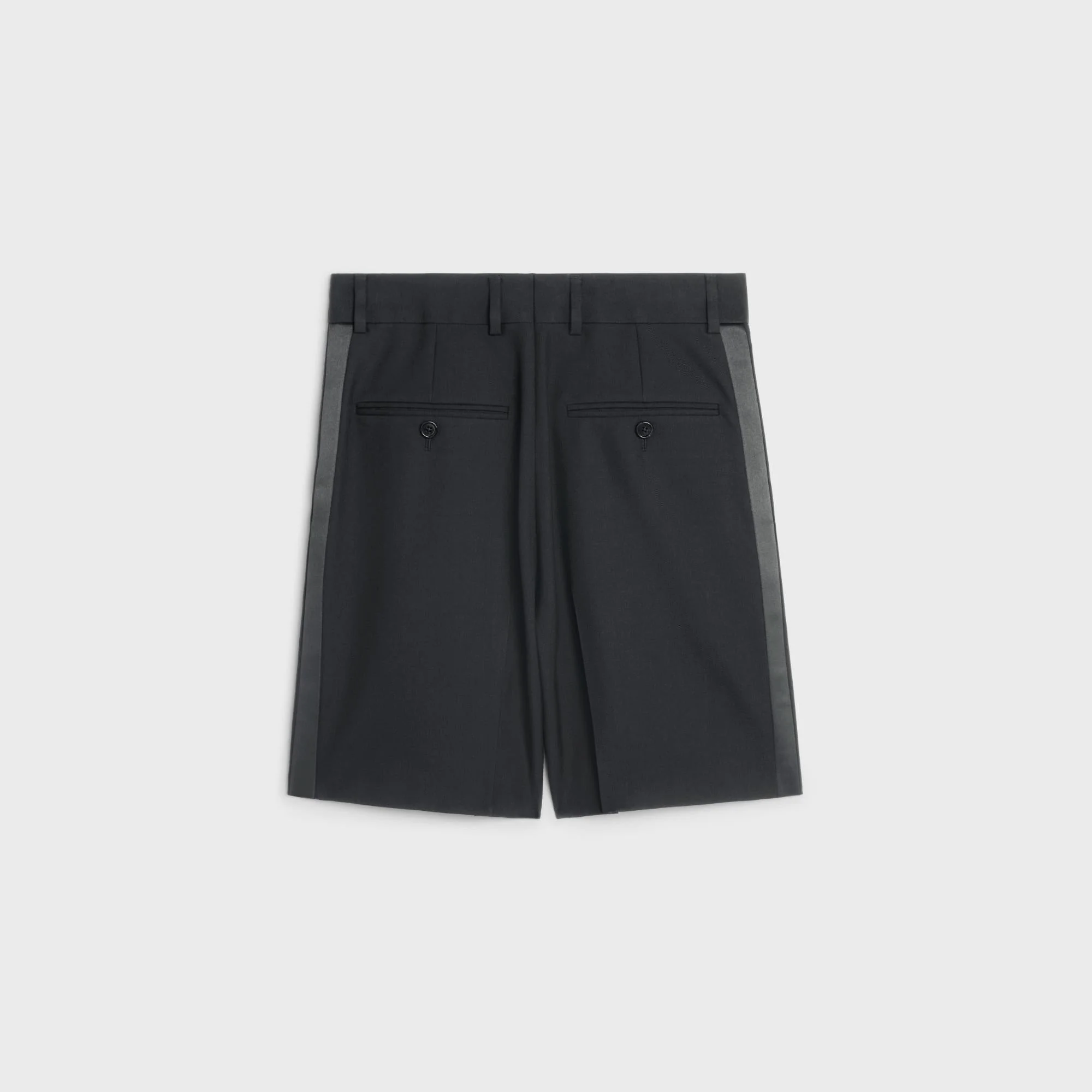 Men'S 3-Pleat Tux Shorts - Black - Image 2