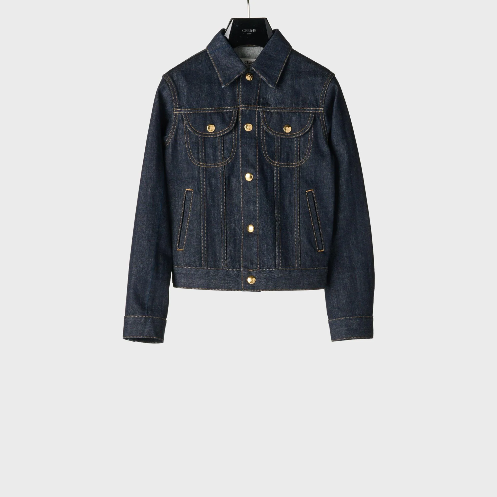 Veste Trucker Cropped 2 Poches - Rinsed