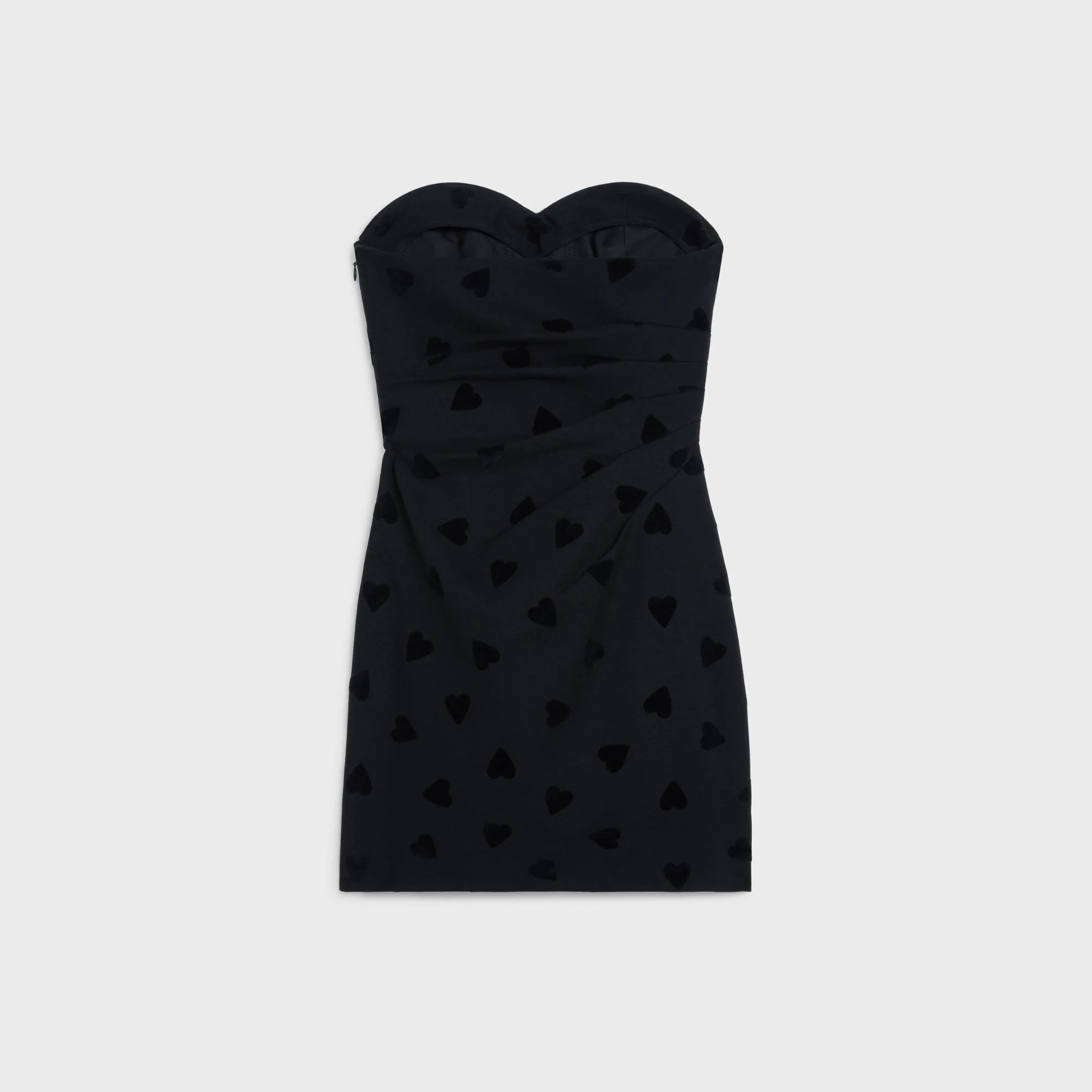 Mini Dress Strapless Neckline - Black - Image 2
