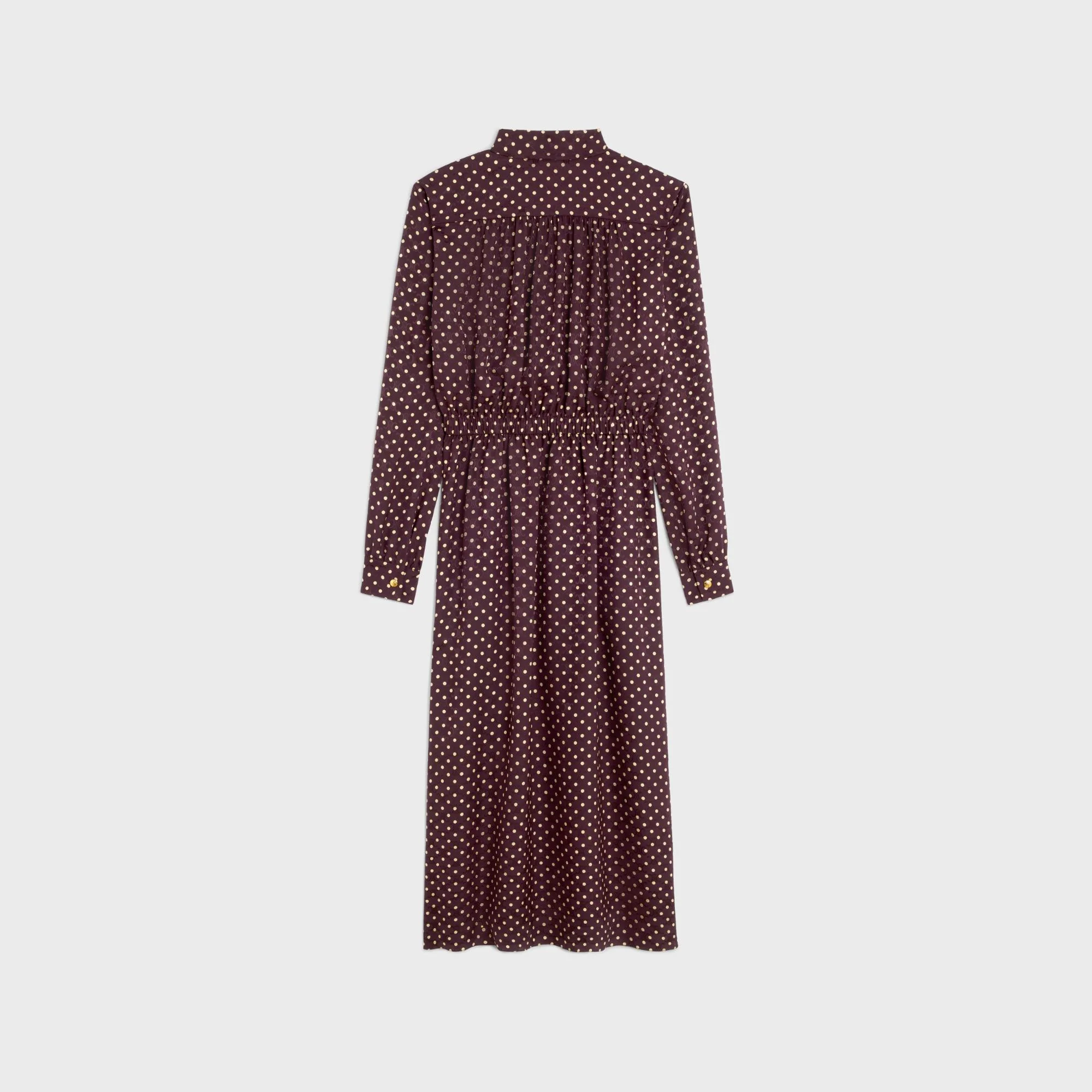 Low Lavalliere Dress - Bordeaux/Chalk - Image 2