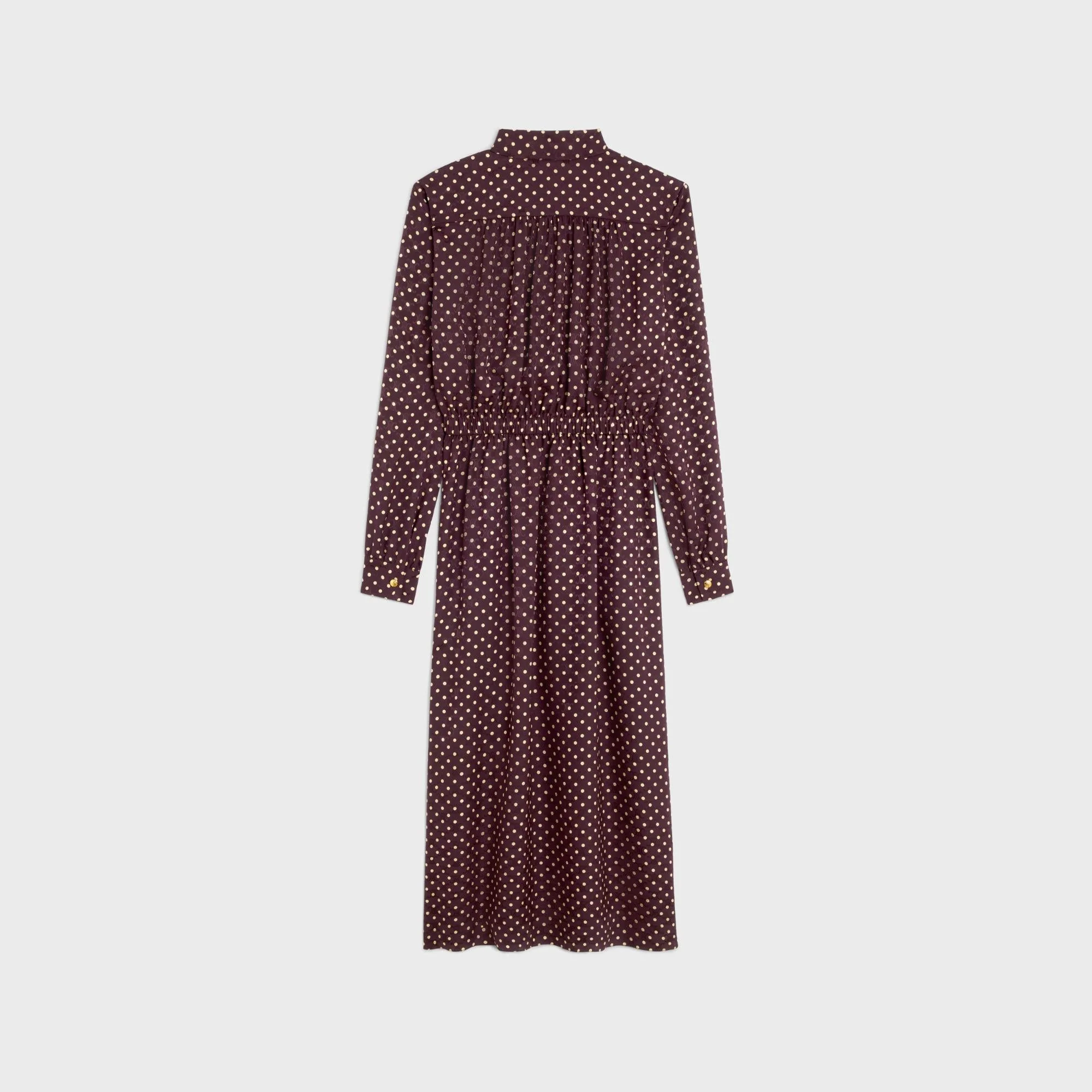 Low Lavalliere Dress - Bordeaux/Chalk - Image 2