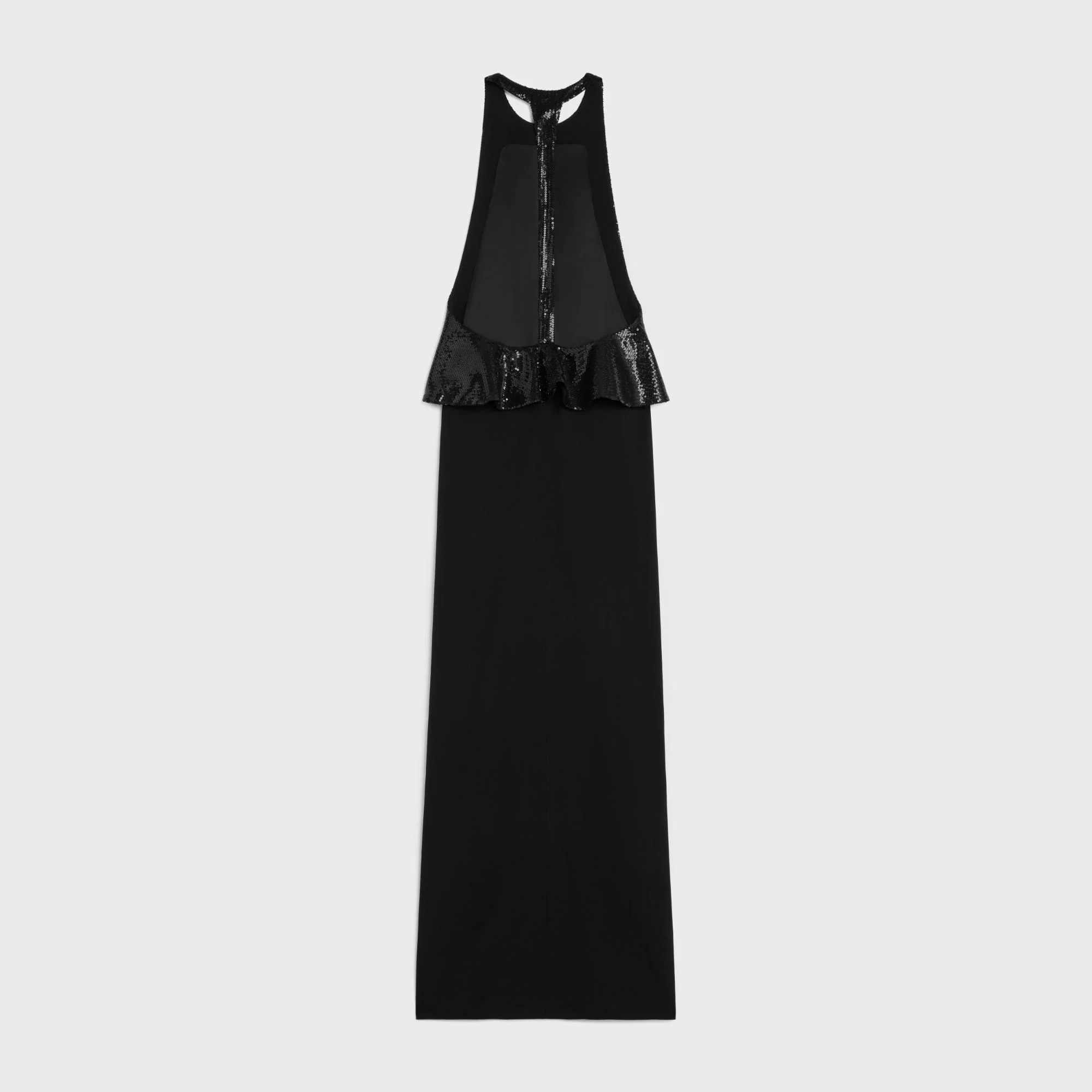 Embroidered Column Dress - Black - Image 2
