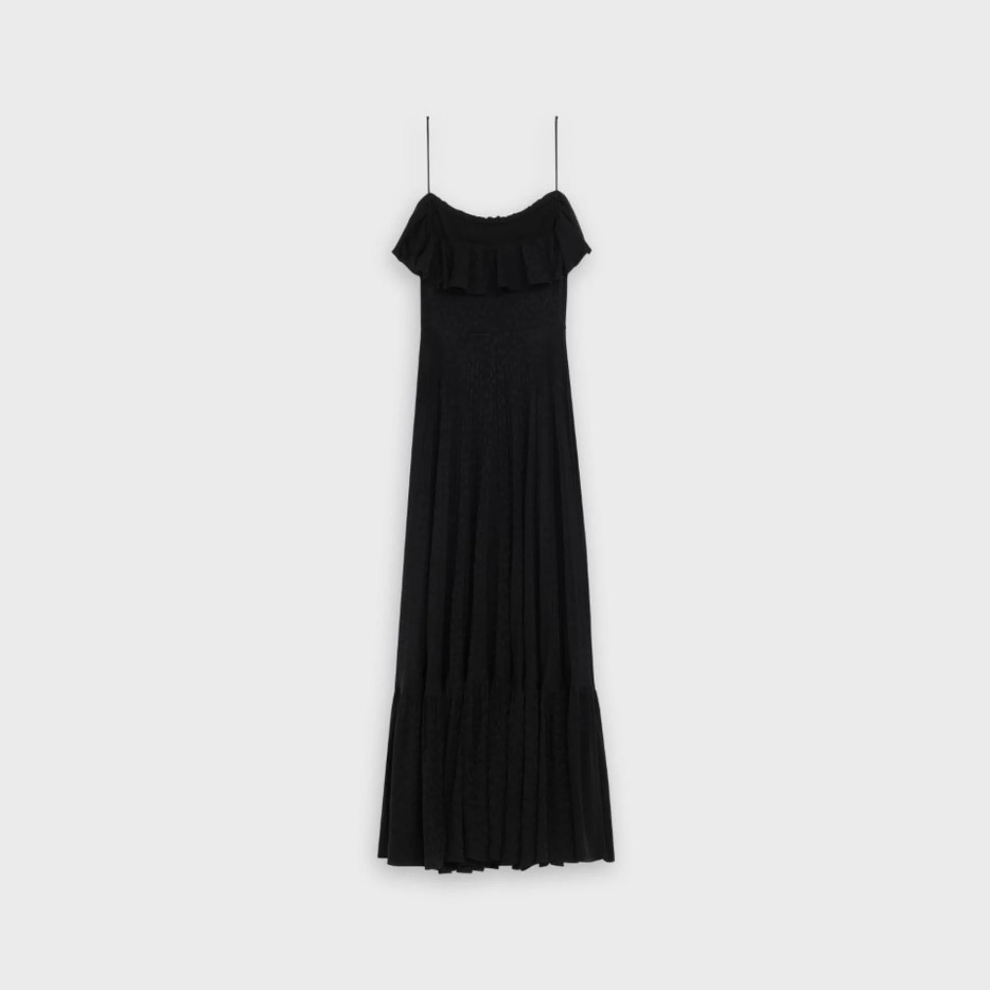 70S Strap Dress - Black - Image 3