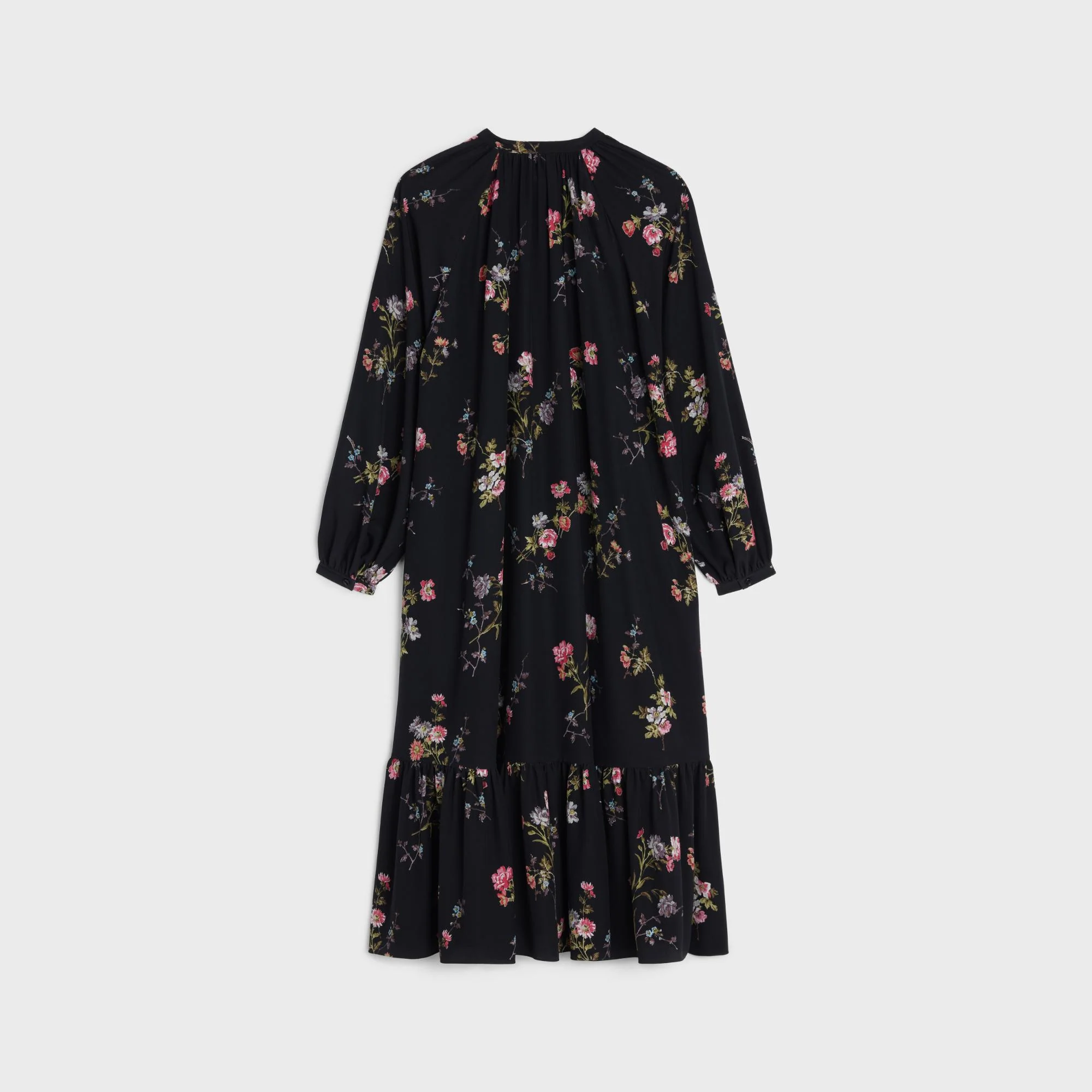 Folk Dress - Black/Multicolor - Image 2