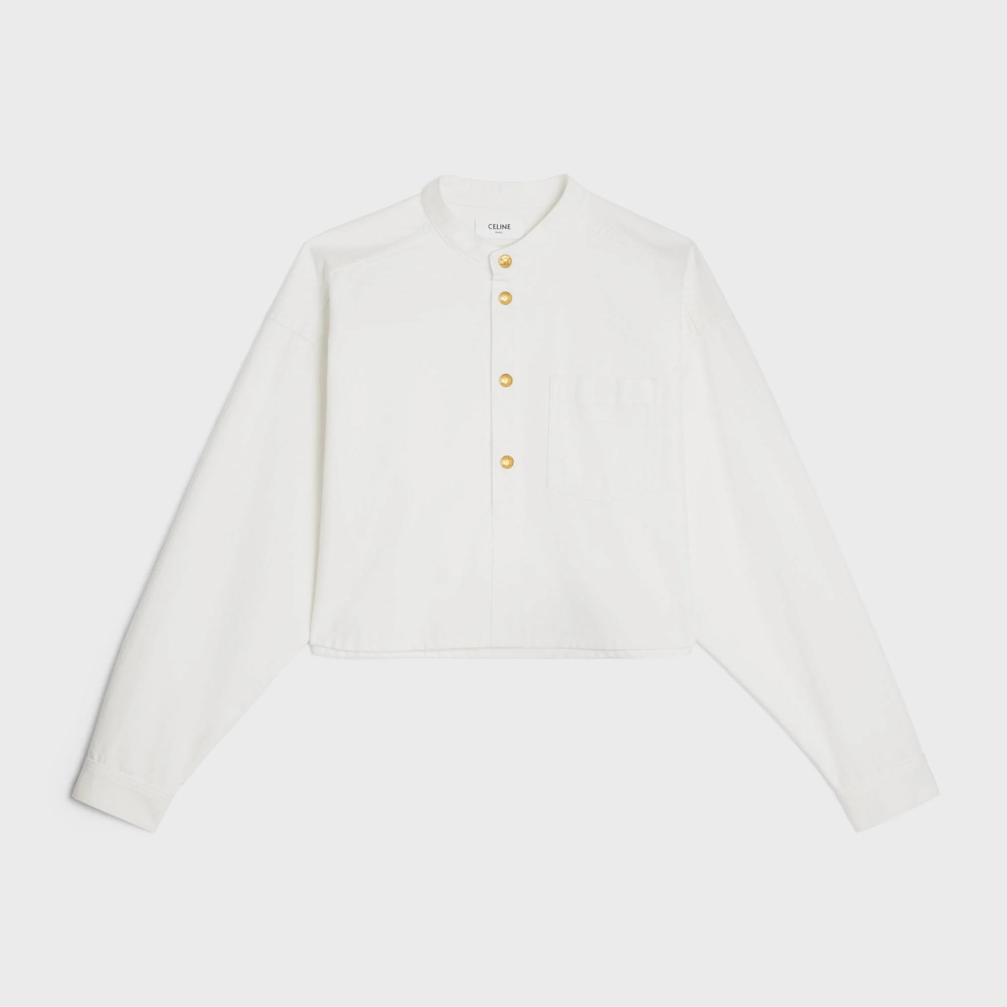 Triomphe Cropped Jacket - Optic White