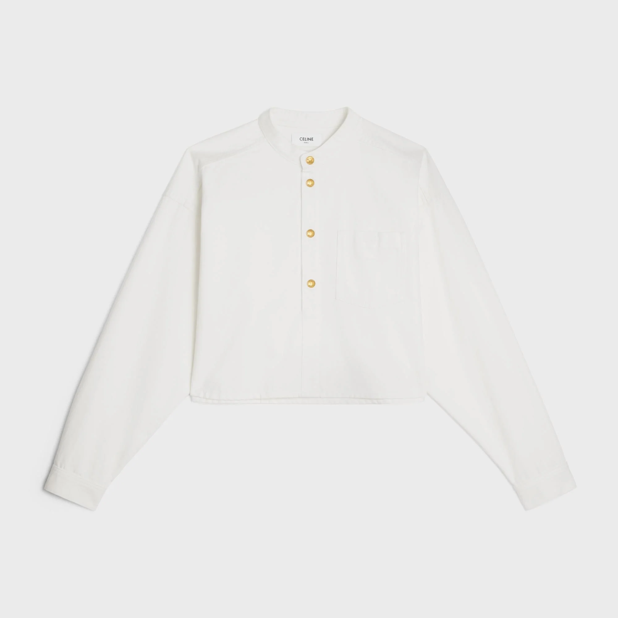 Triomphe Cropped Jacket - Optic White