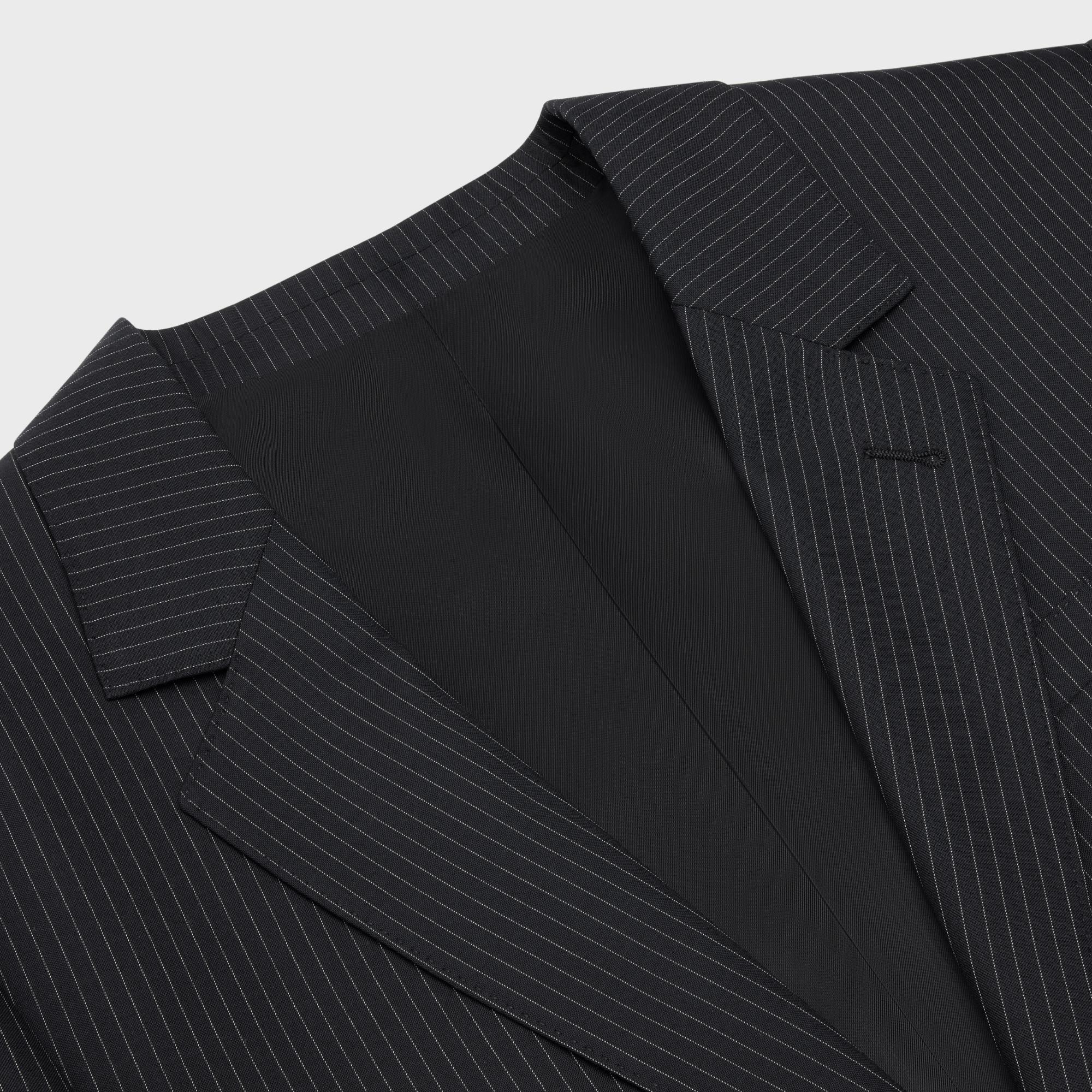 Veste Jodie 2B Col Droit - Noir/Craie - Image 3