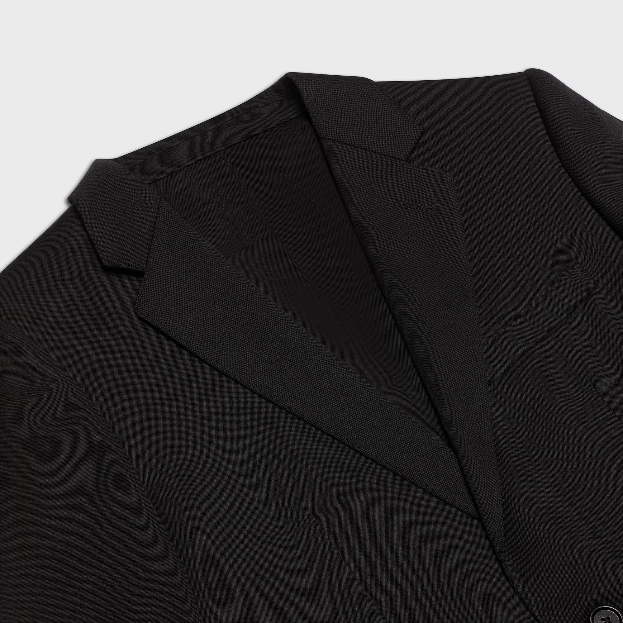 Veste Courte 2B Col Droit - Ultra Black - Image 3