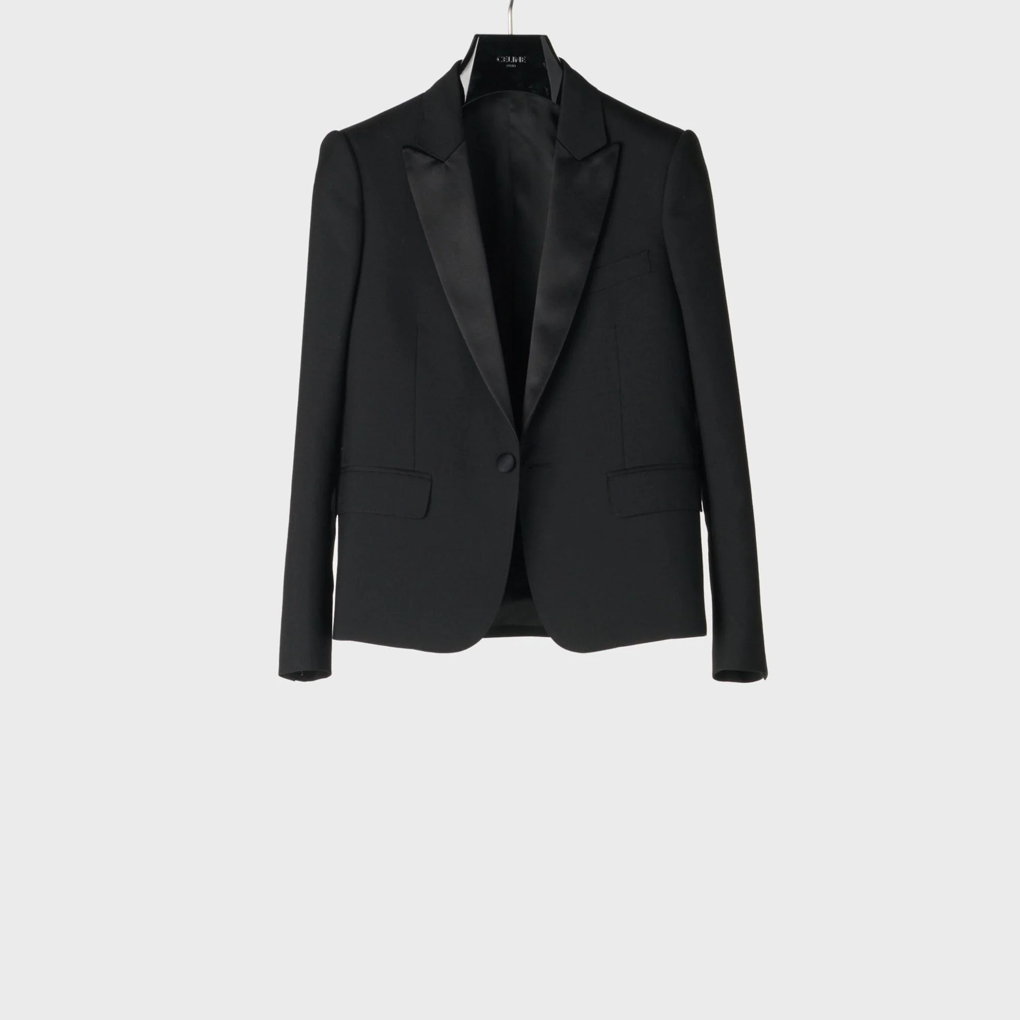 Short Jacket 1B Notch Collar Tux - Black