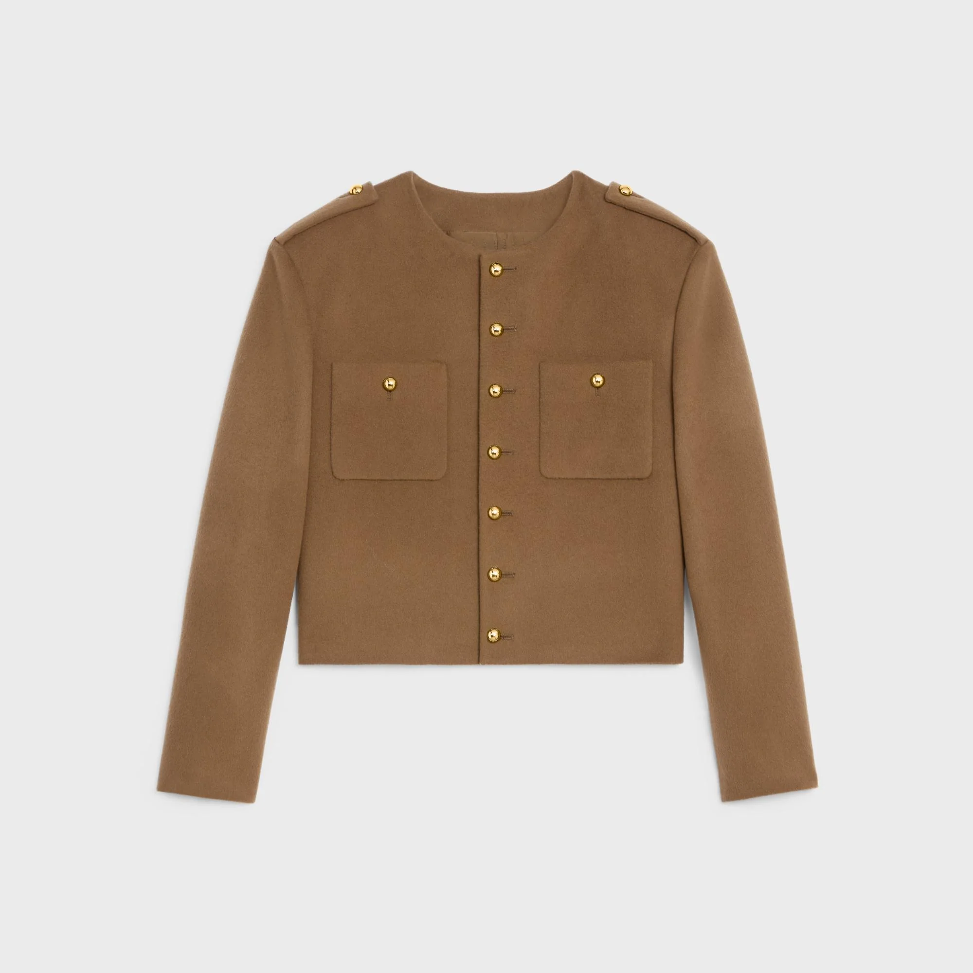 7B Pure Collar Hunter Jacket - Hazelnut