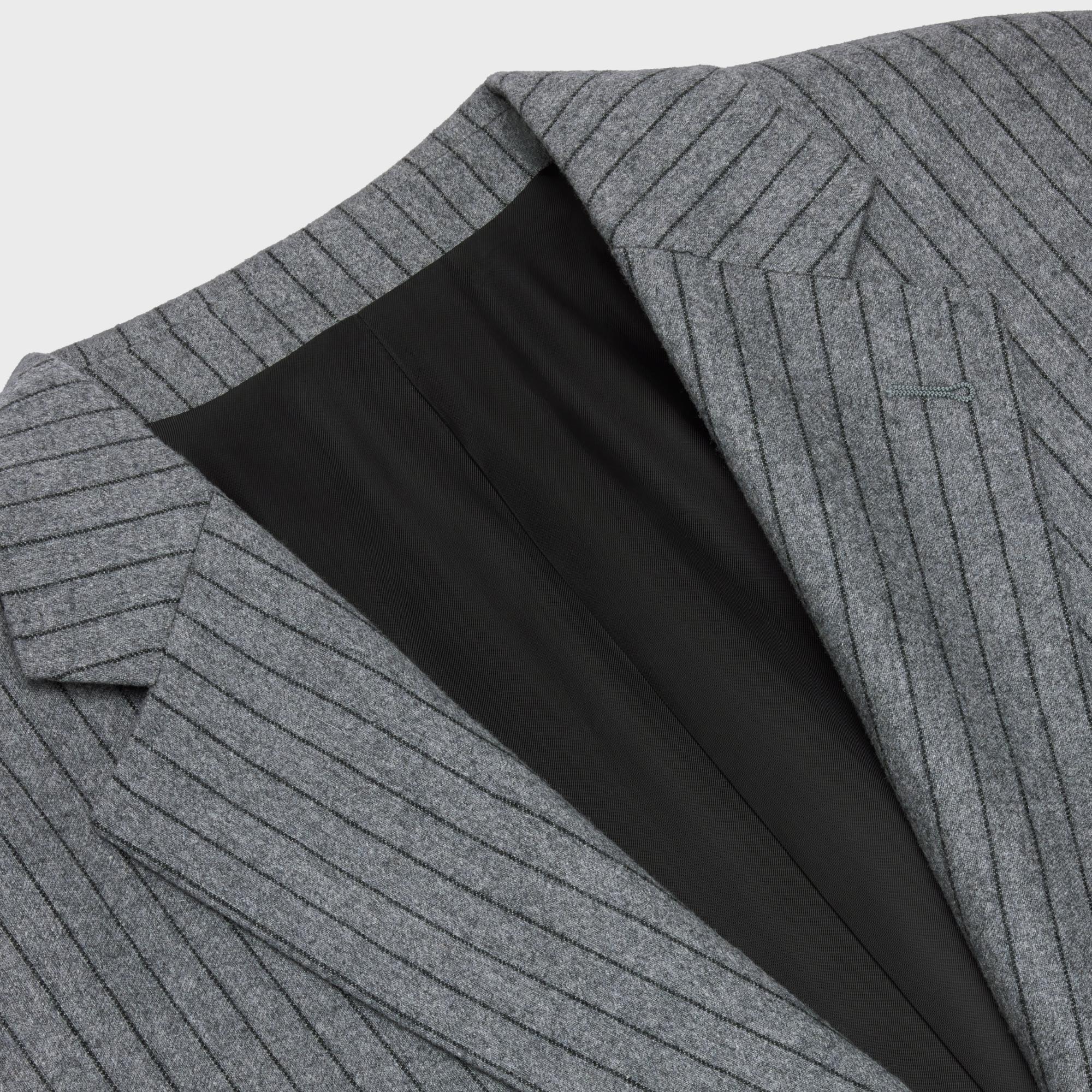 Boy’s Jacket 2B Right Collar - Grey/Black - Image 3