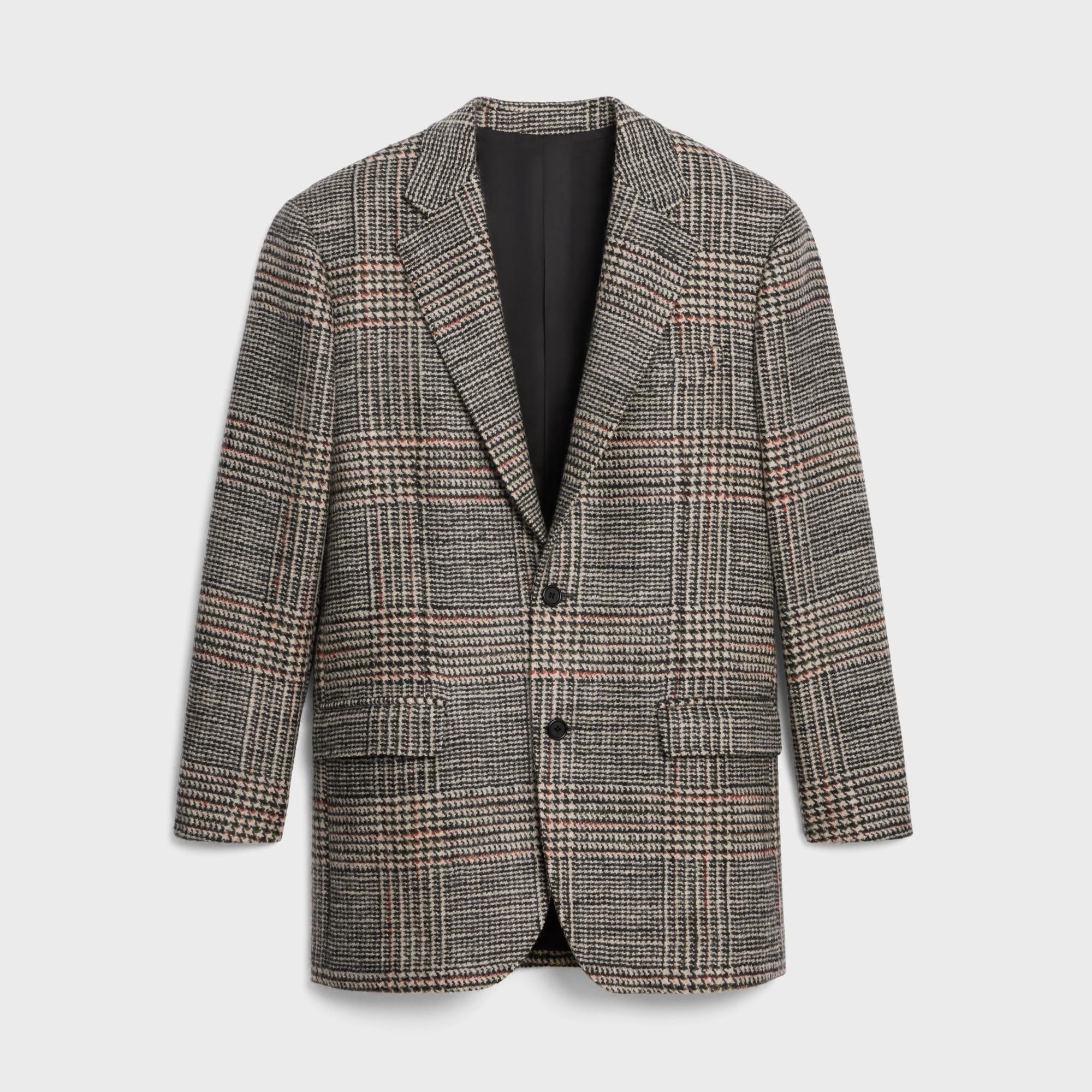 Boy’S Jacket 2B Right Collar - Black/Vanilla/Rust