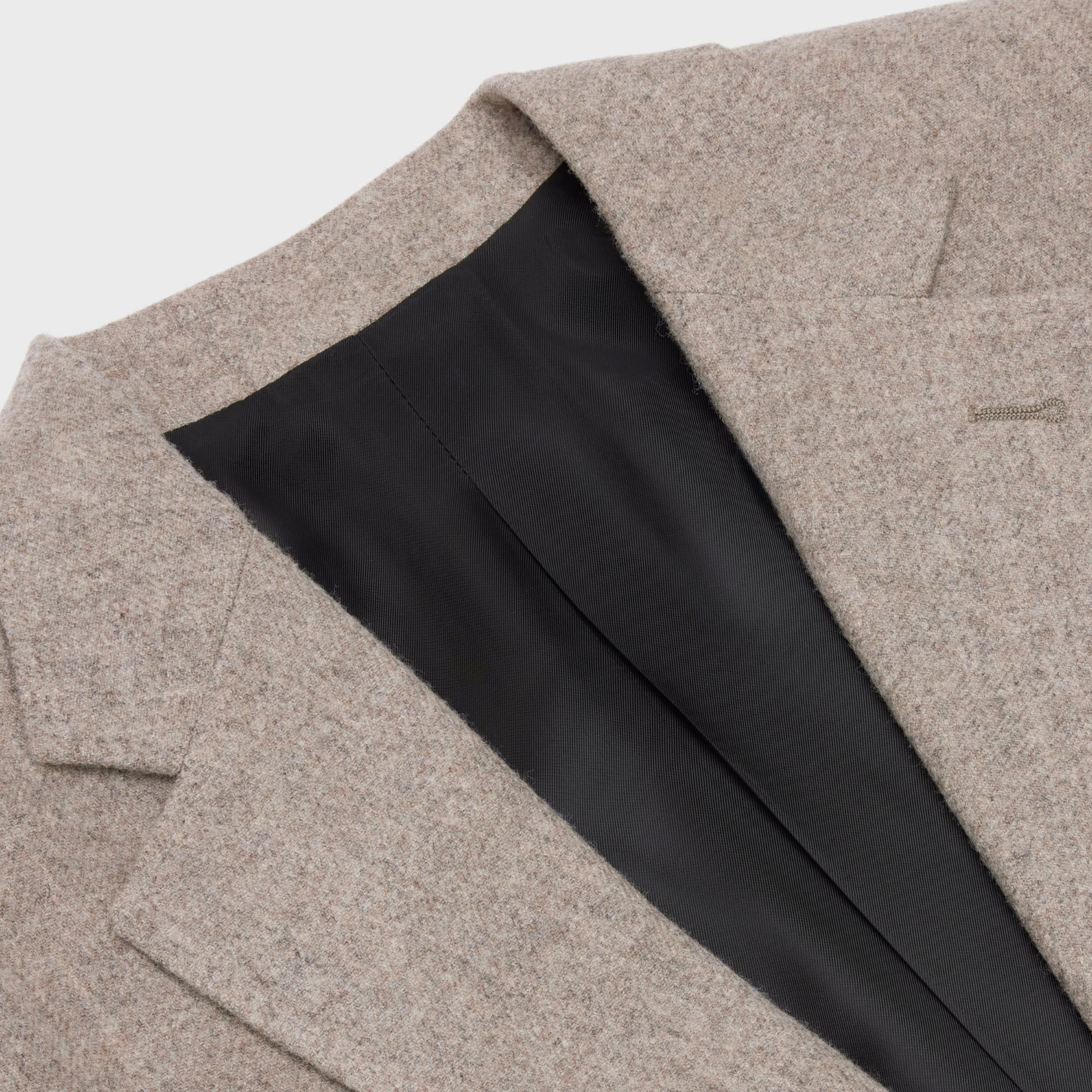 Boy’S Jacket 2B Right Collar - Camel/Gray - Image 3