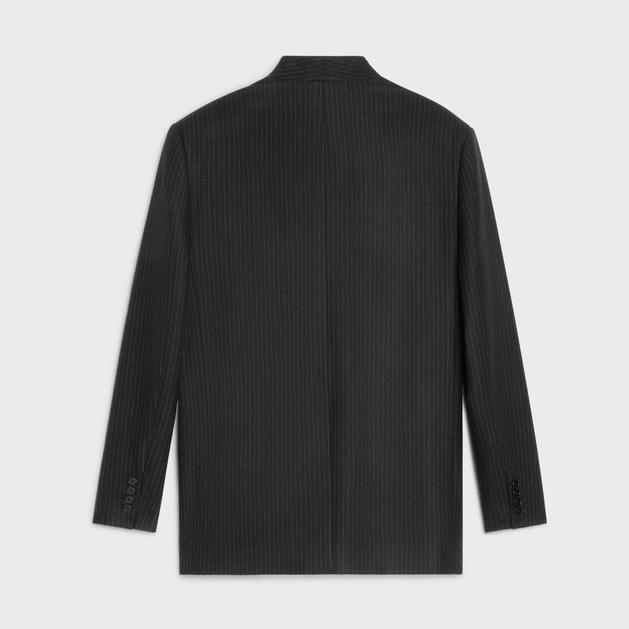 2B Boxy Jacket With Decant Collar - Black/Chalk - Image 4