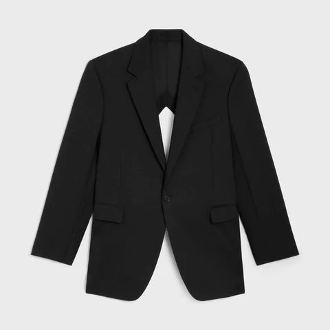Boxy Jacket 1B Diamond - Black - Image 3