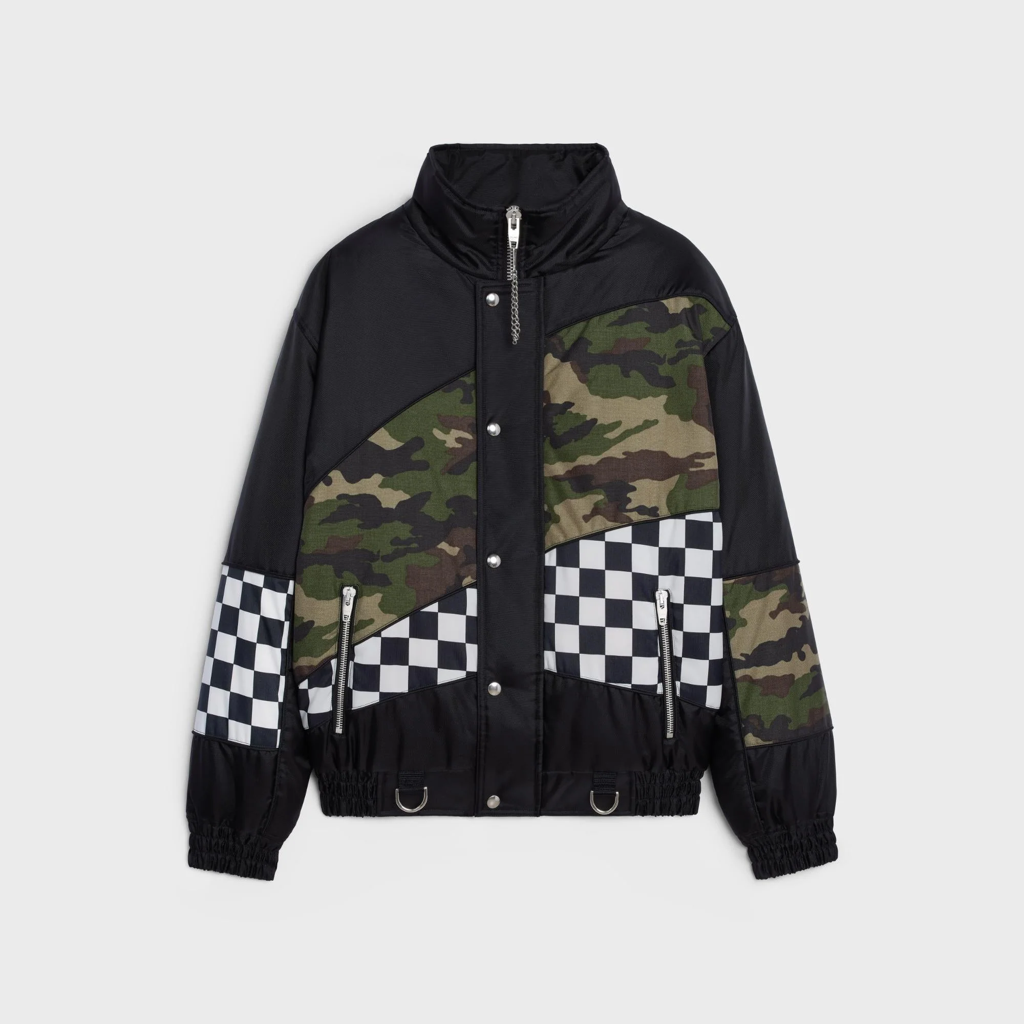 Loose Checker Jacket - Black
