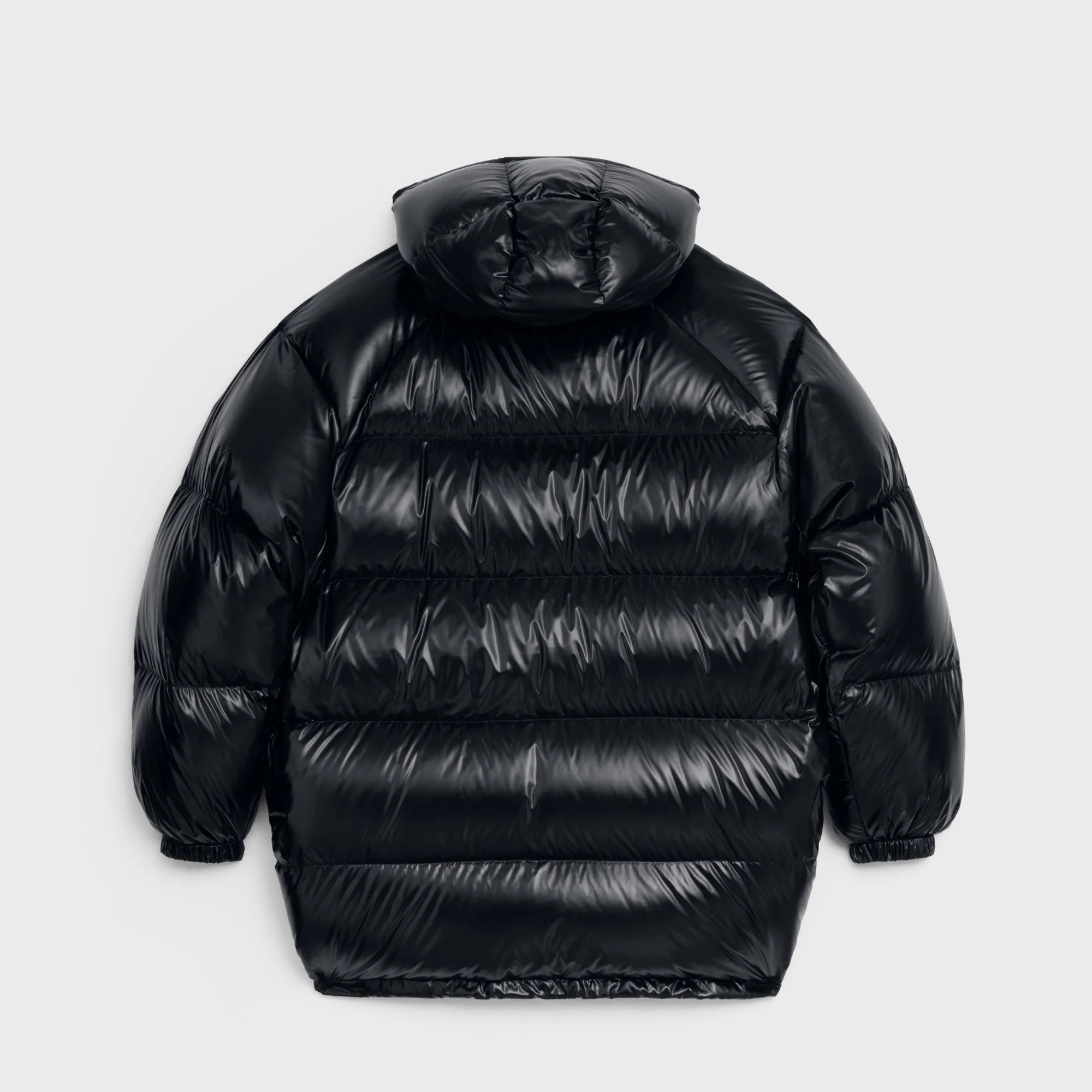 Triomphe Long Down Jacket - Black - Image 2