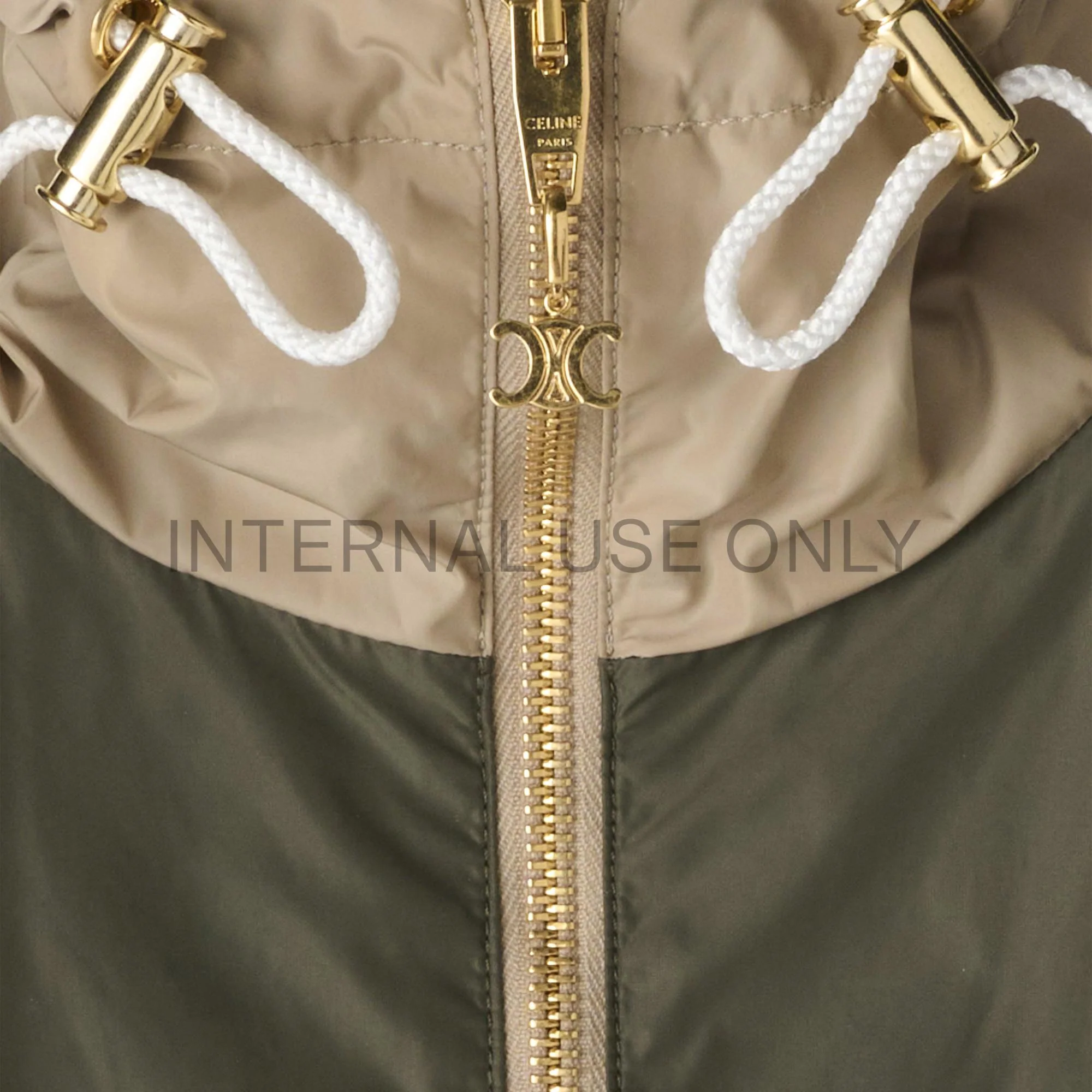 Cropped Windbreaker - Taupe - Image 4
