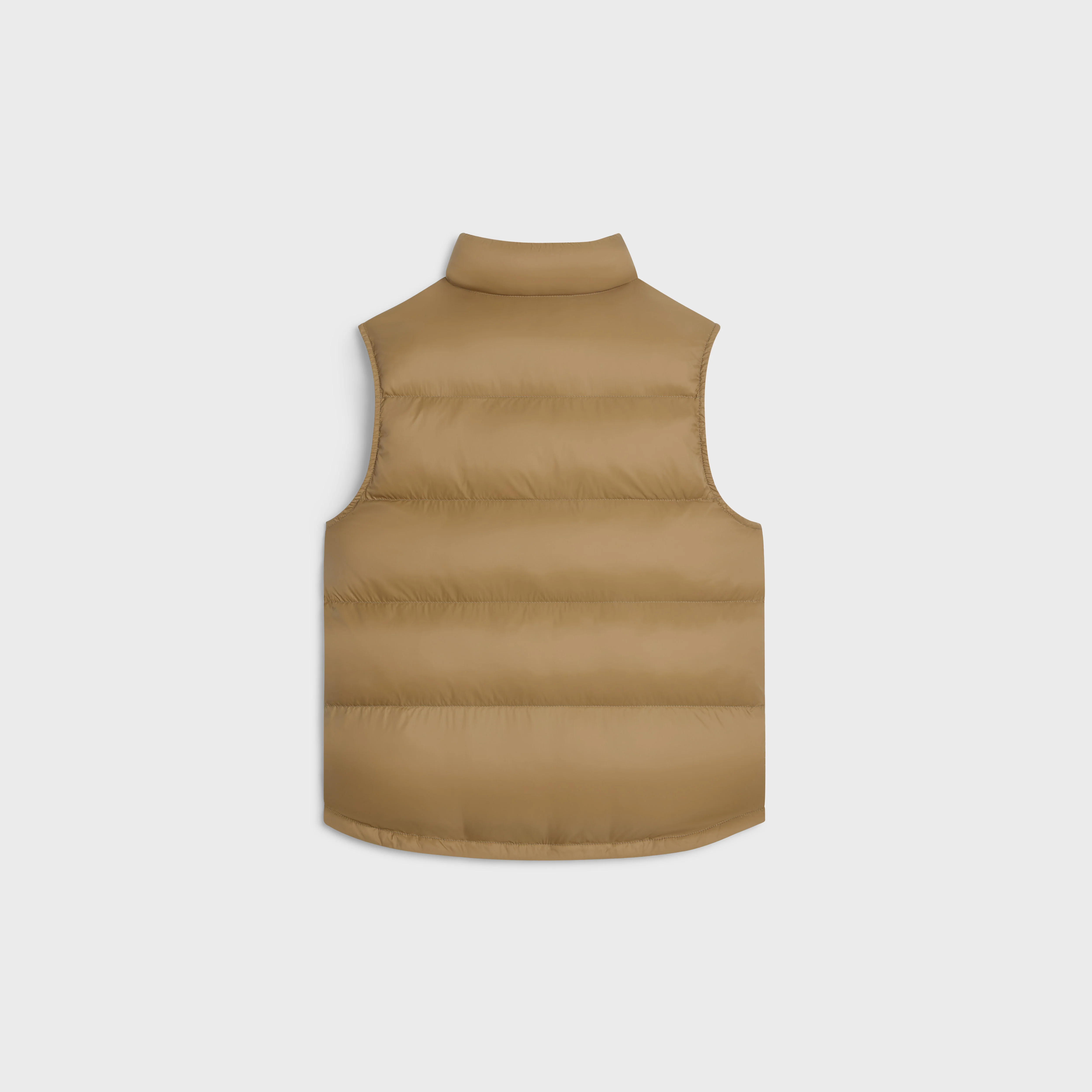 Triomphe Sleeveless Down Jacket - Caramel/Camel - Image 2