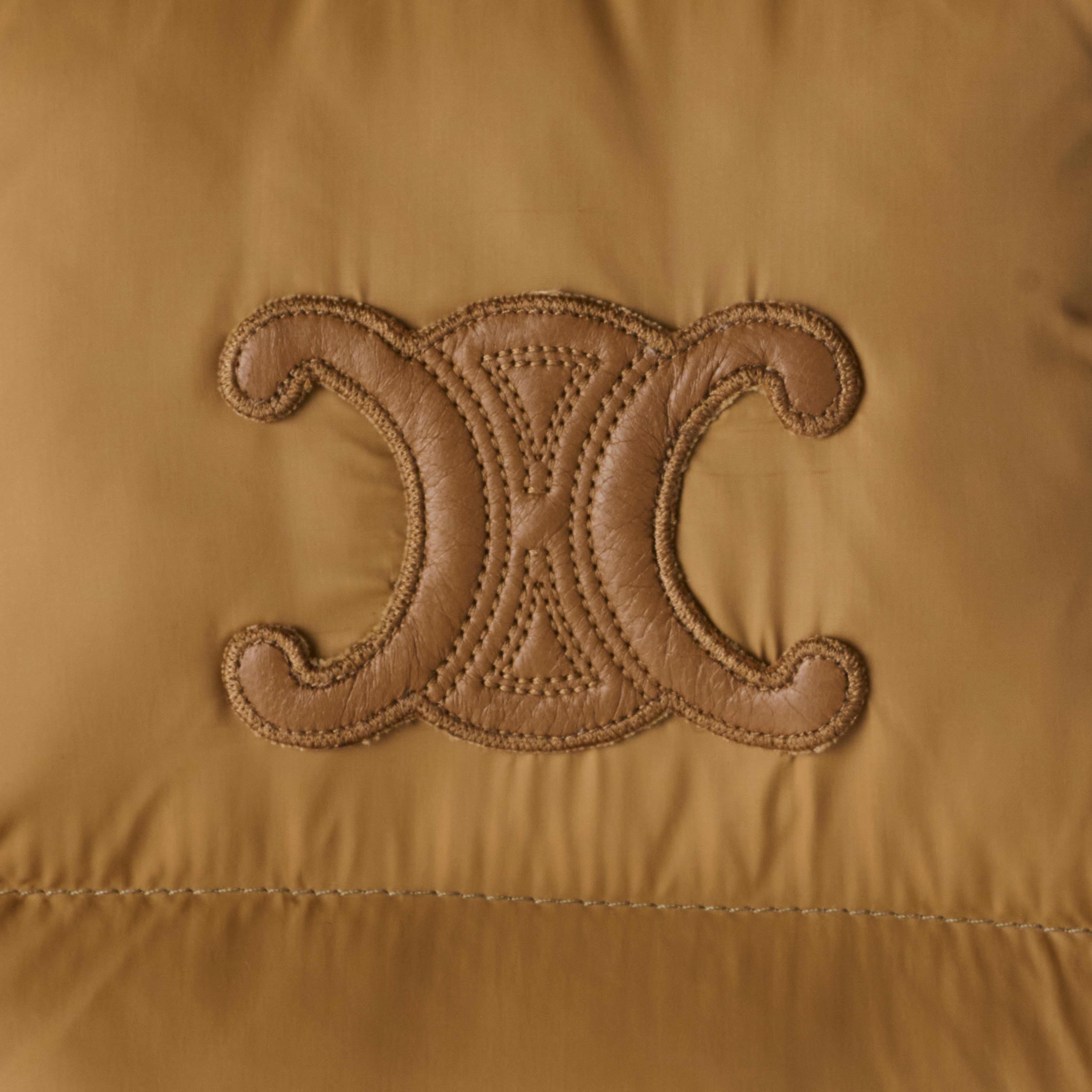 Triomphe Sleeveless Down Jacket - Caramel/Camel - Image 5