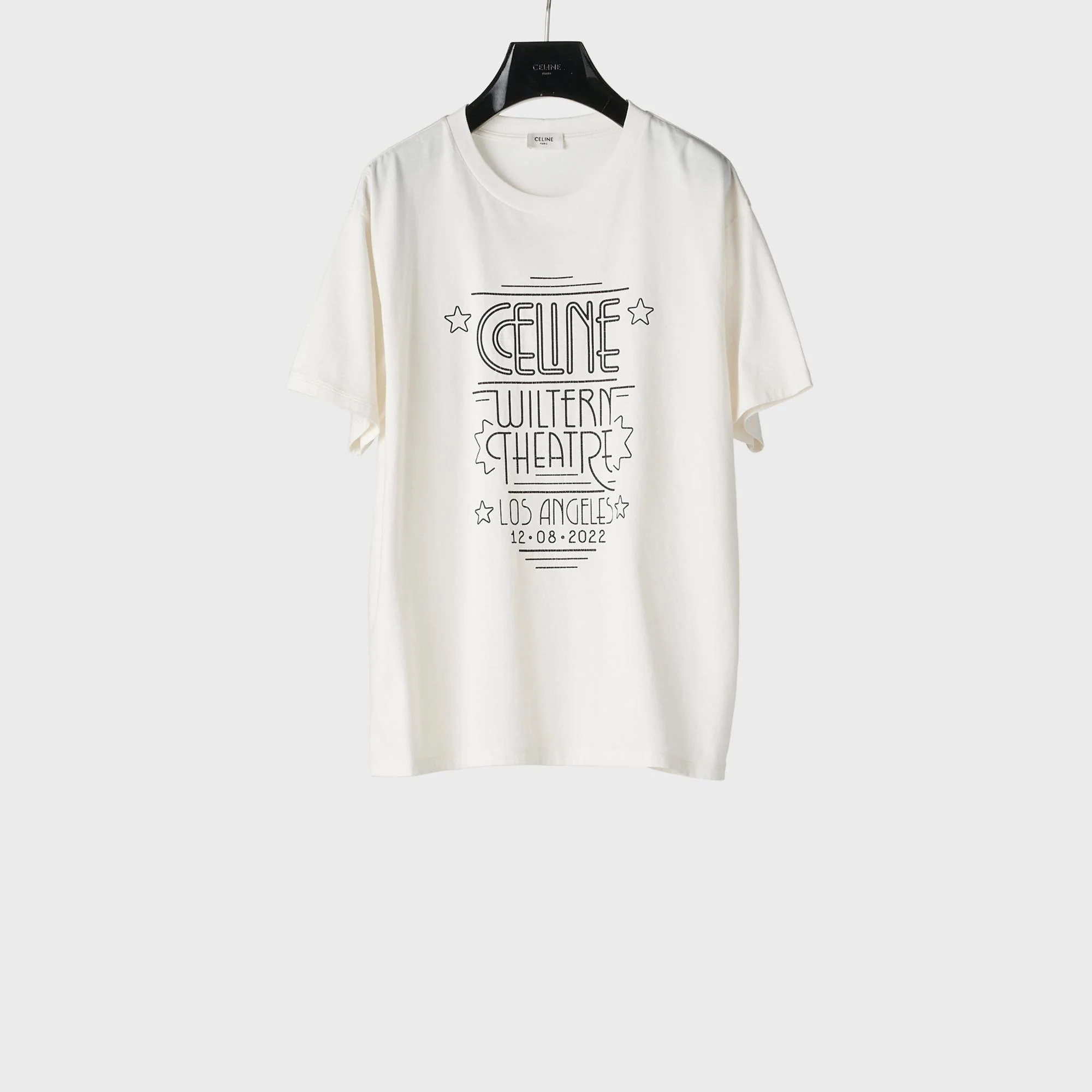 Celine Wiltern Loose T-Shirt - Washed White/Black