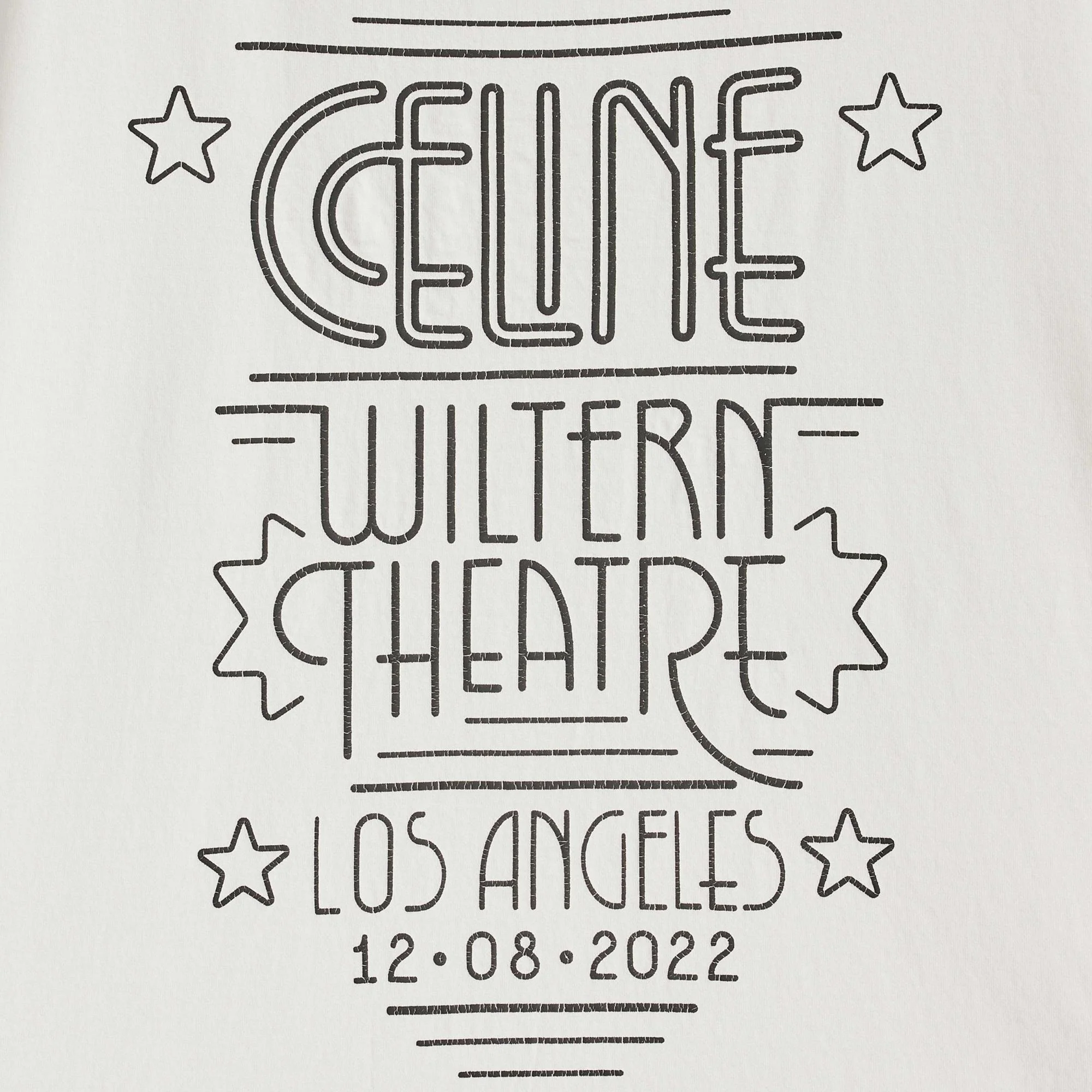 Celine Wiltern Loose T-Shirt - Washed White/Black - Image 2