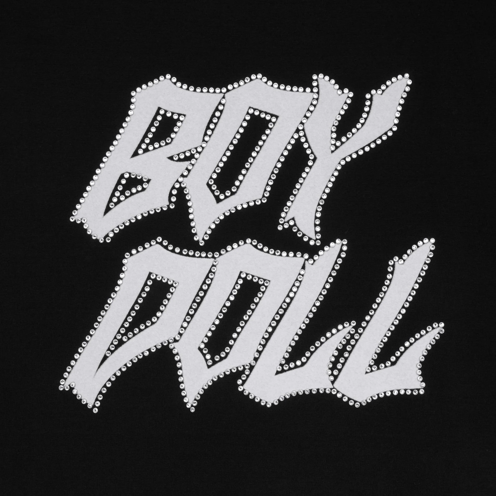 Loose Boy Flock Studs T-Shirt - Black/White - Image 4