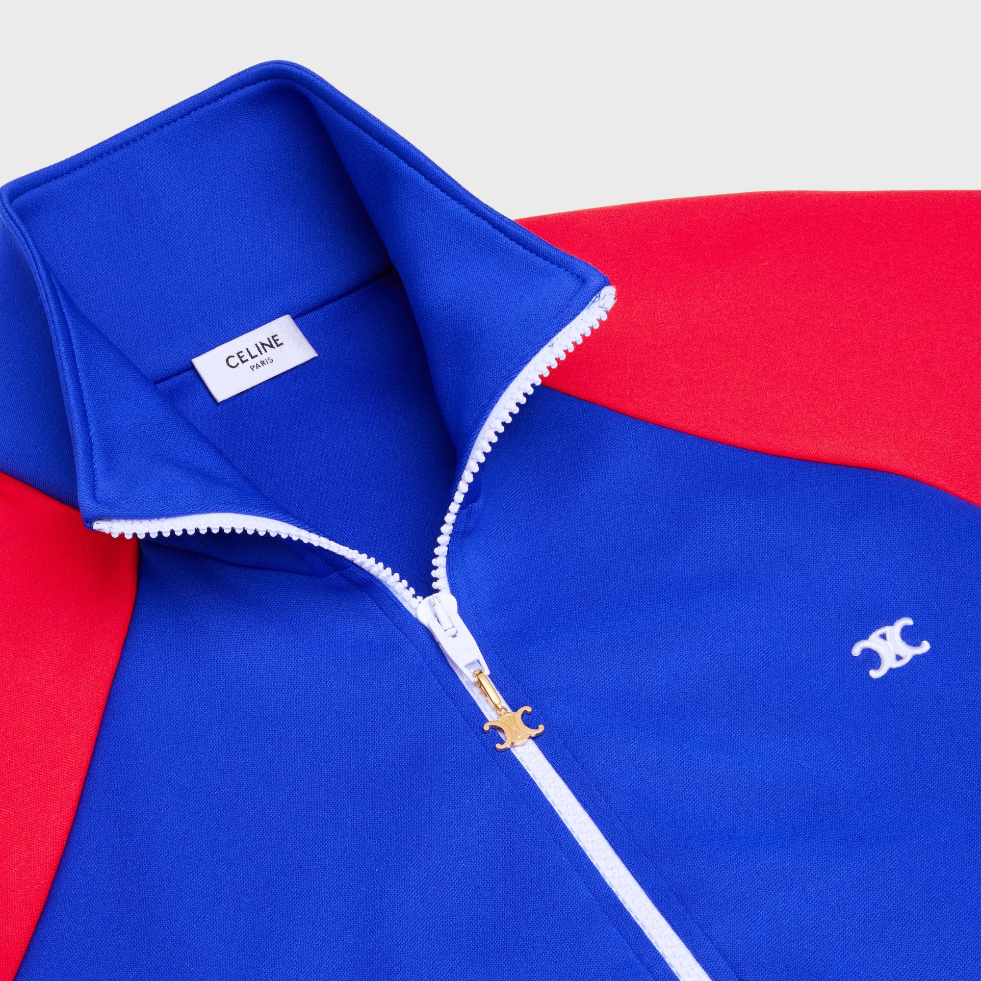 Multicolor Tracksuit Jacket - Electric Blue/Off White/Red - Image 6