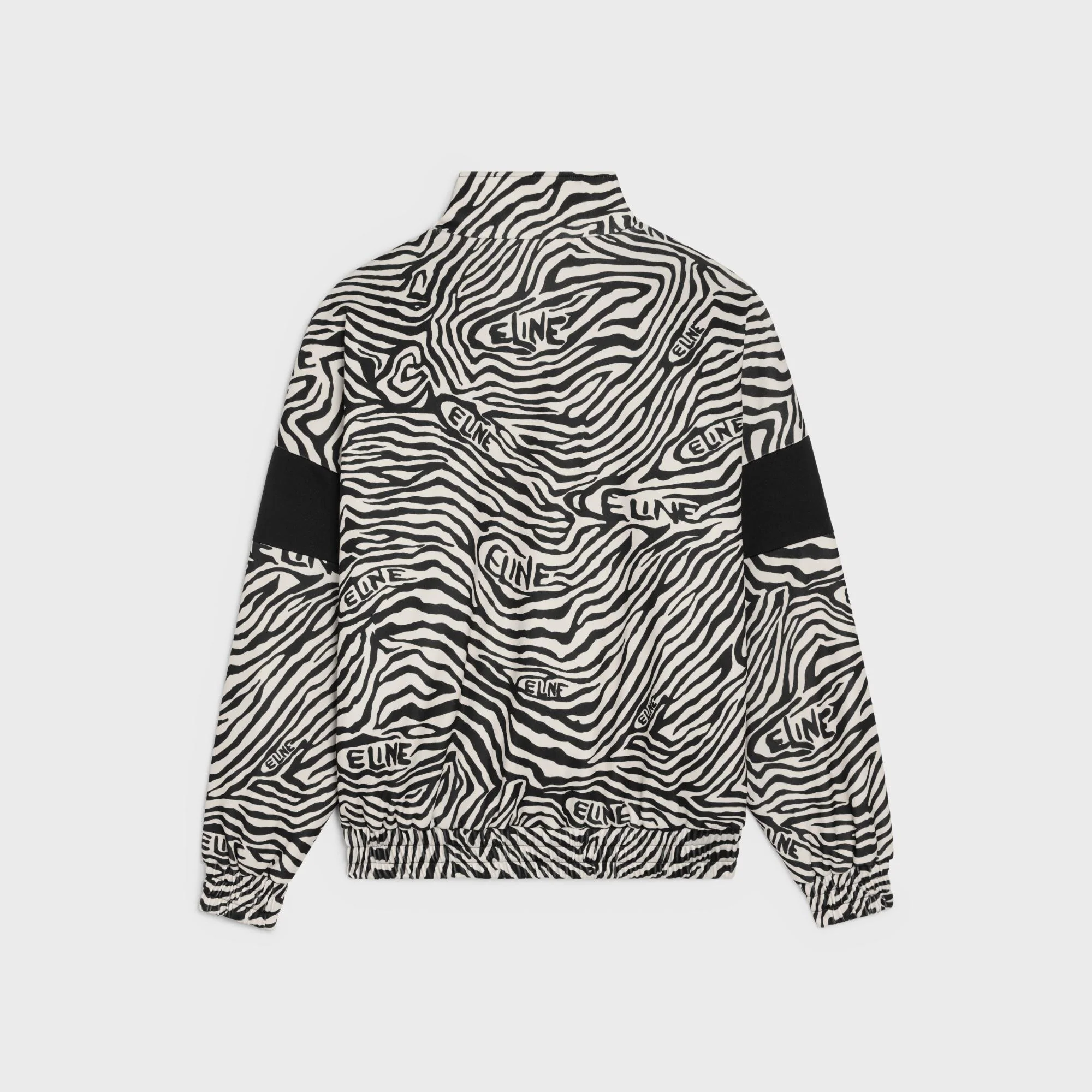 Cut-Out Zip-Up Sweat-Shirt - Zebra/Black/Red - Image 3