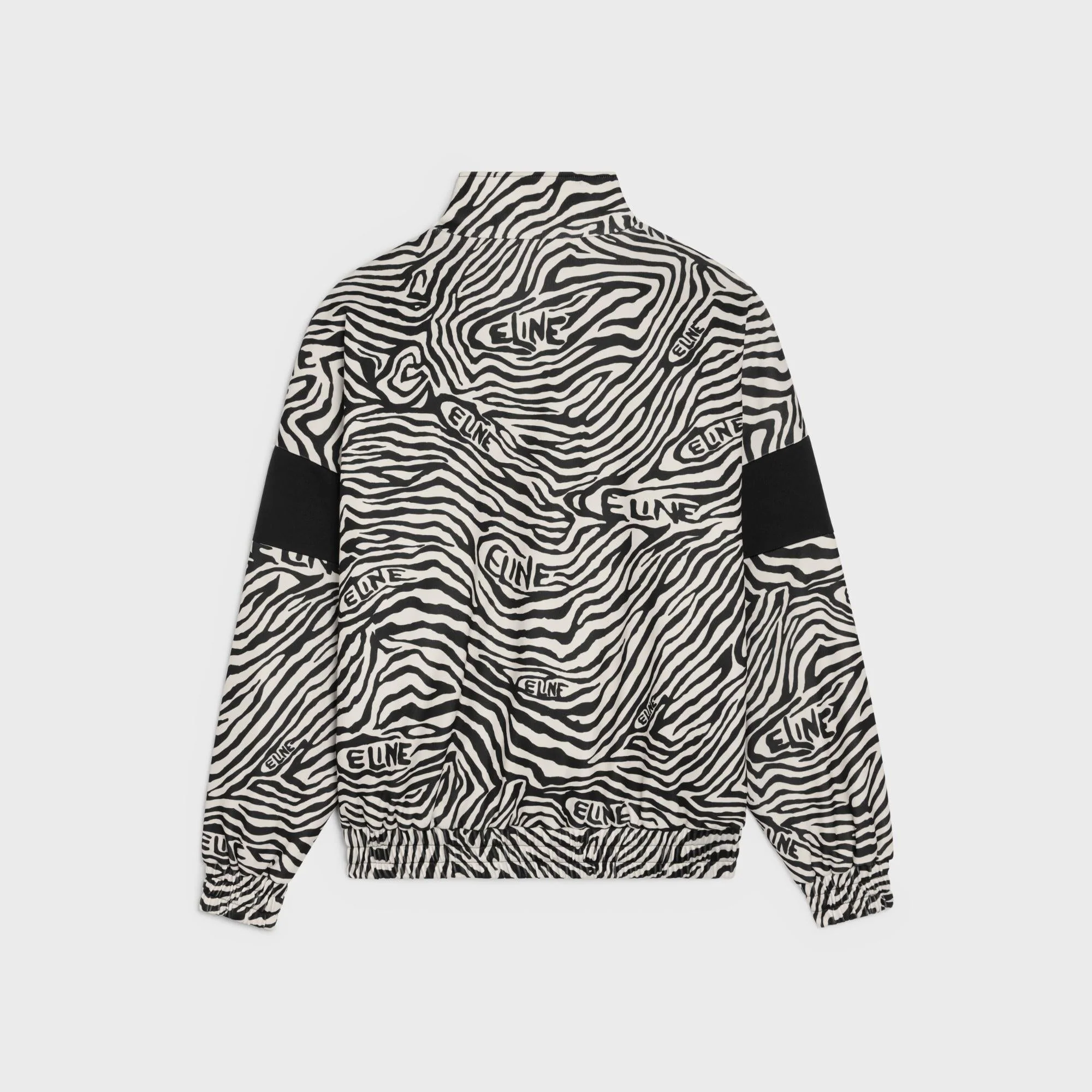 Cut-Out Zip-Up Sweat-Shirt - Zebra/Black/Red - Image 4