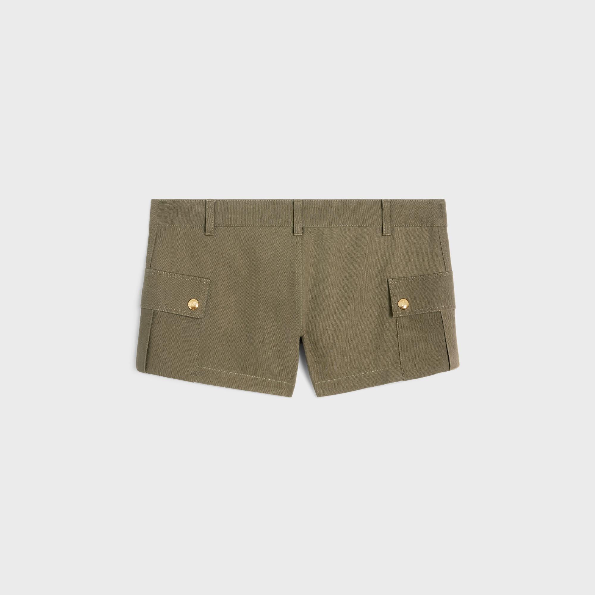Mini Cargo Shorts - Khaki - Image 2
