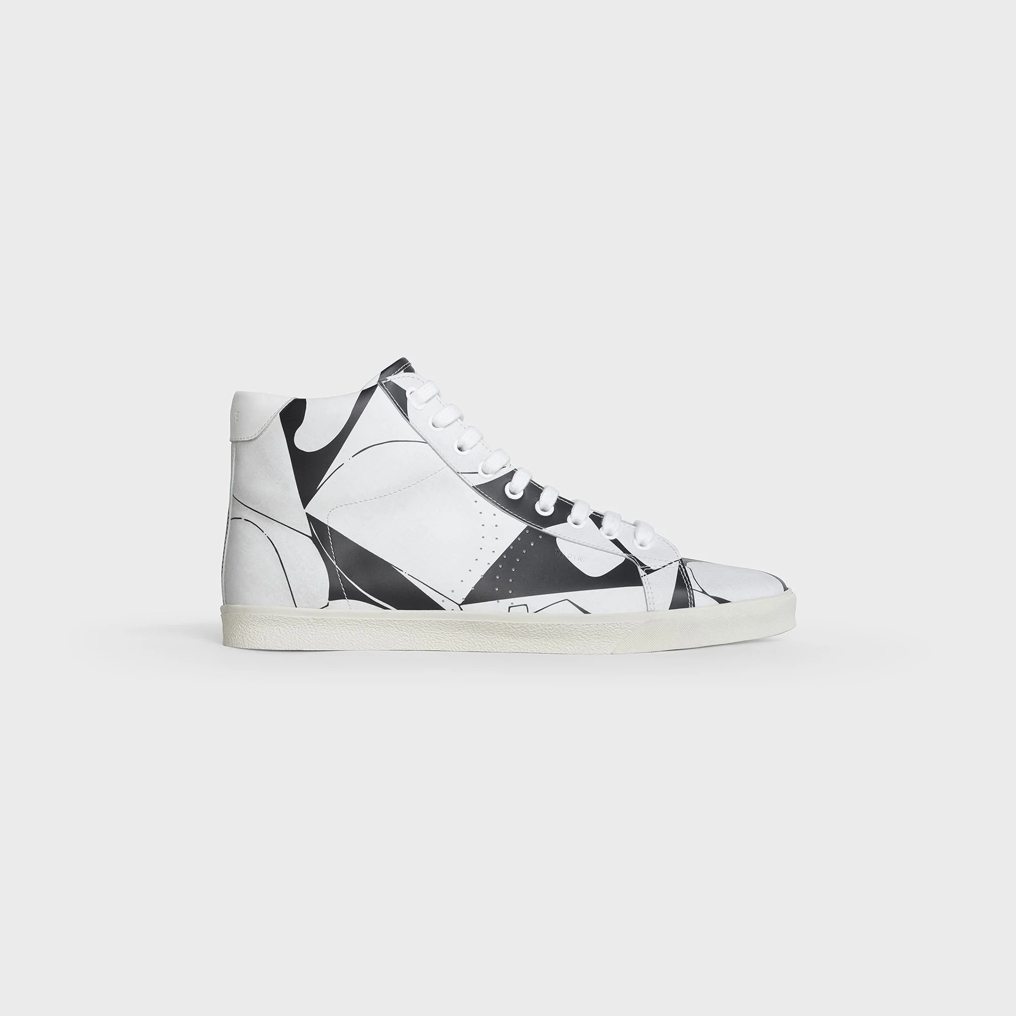Mid Lace Up Sneaker (Perforate - Black/White