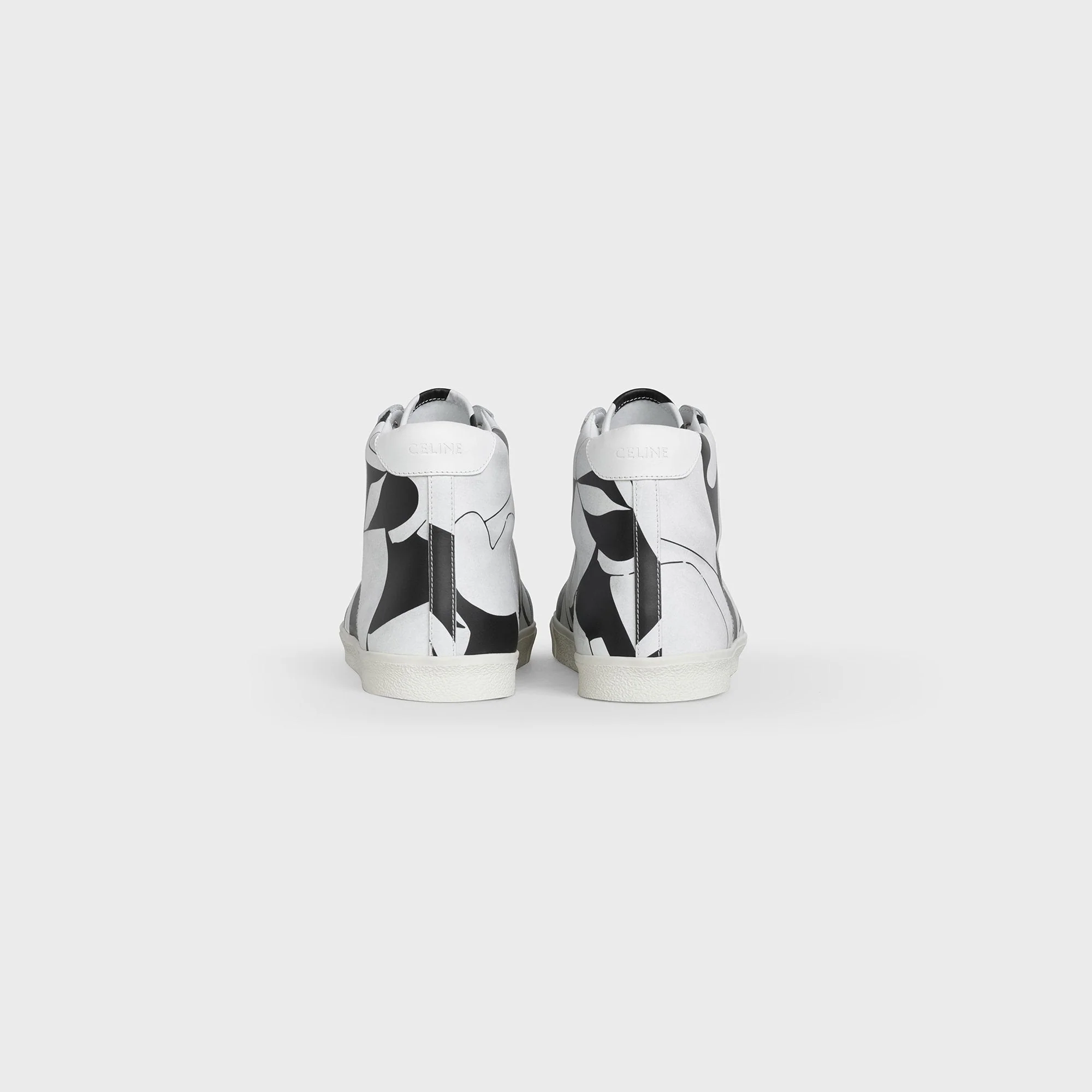 Mid Lace Up Sneaker (Perforate - Black/White - Image 3