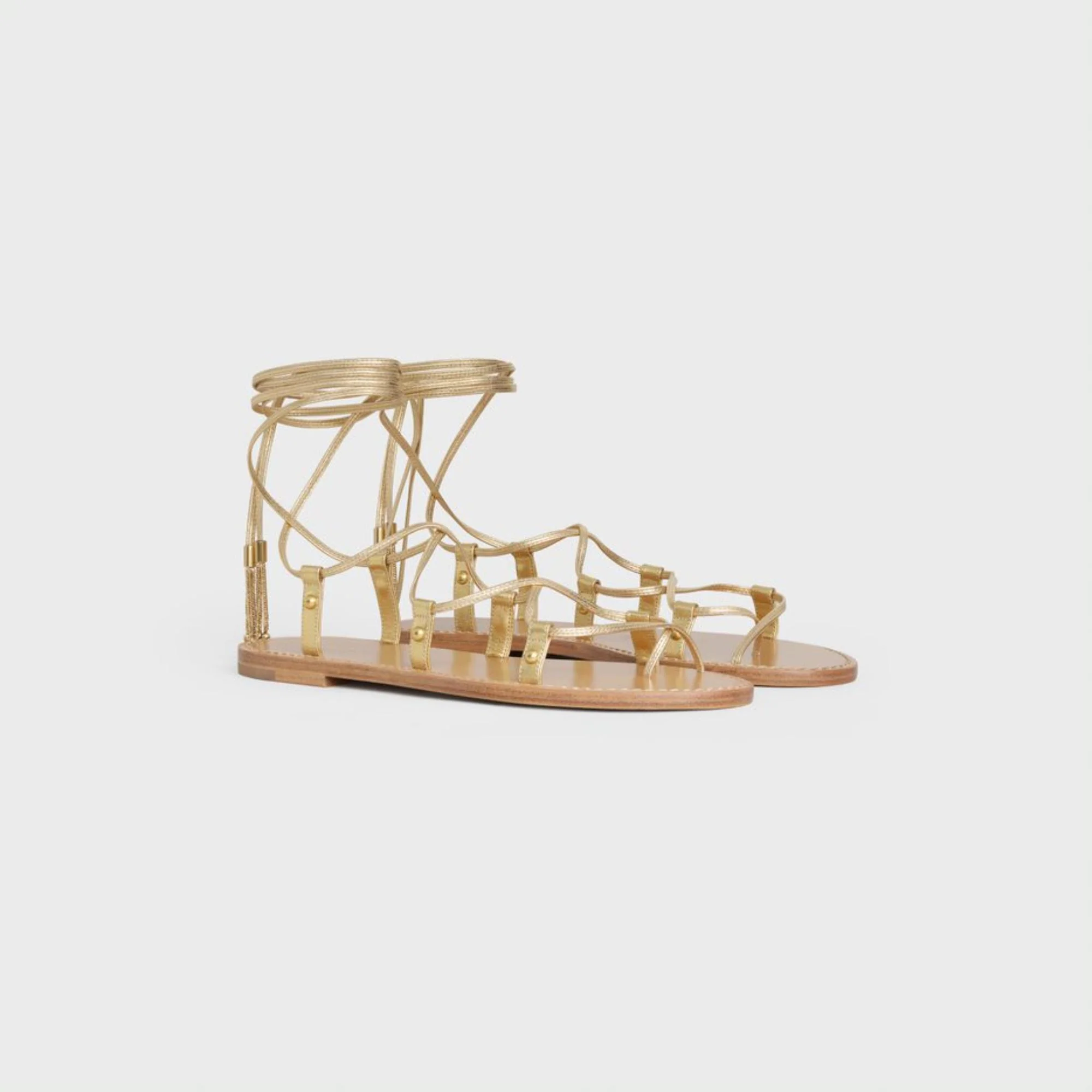Flat Sandal 05 - Gold - Image 3