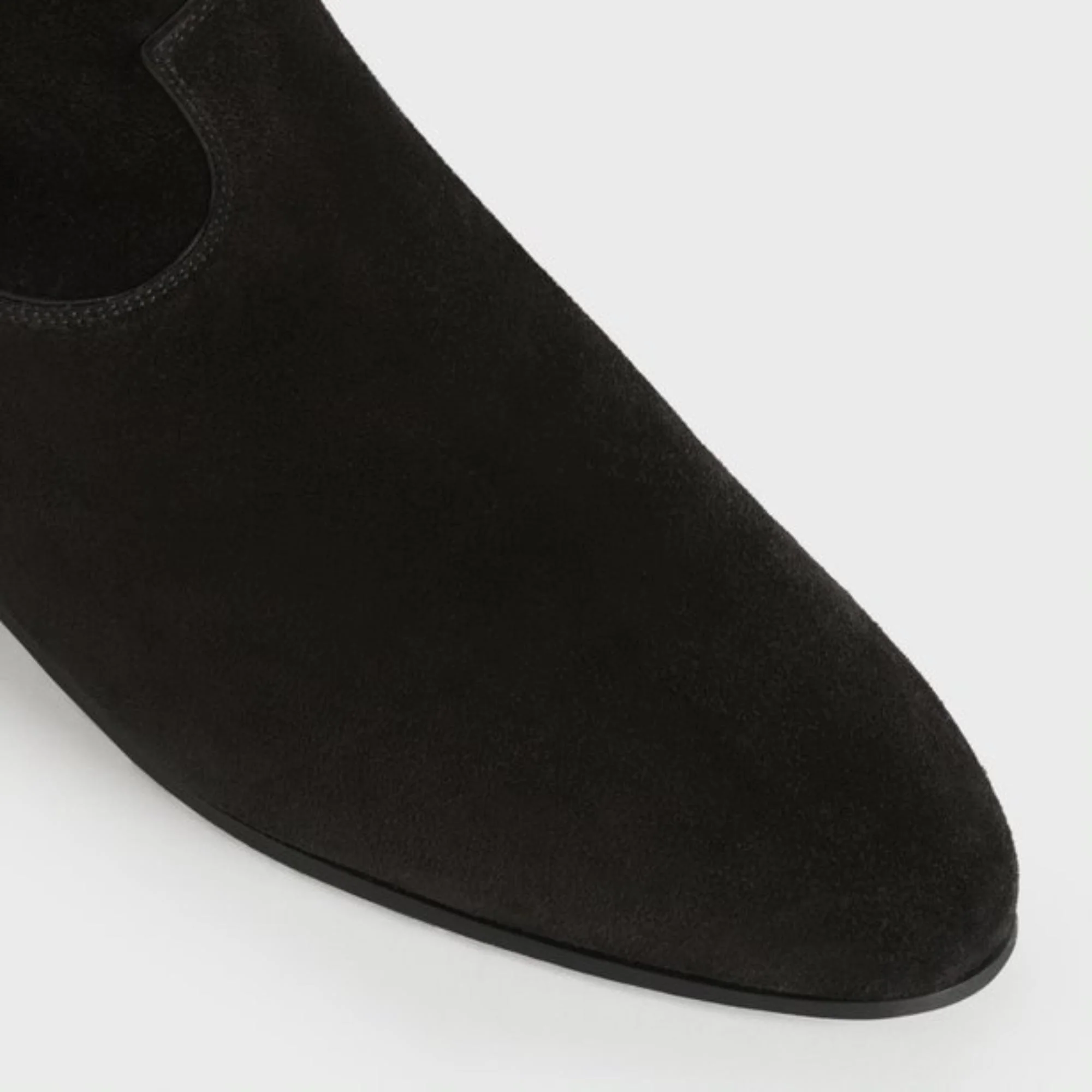 Over The Knee Flat Boot 05 - Black - Image 5
