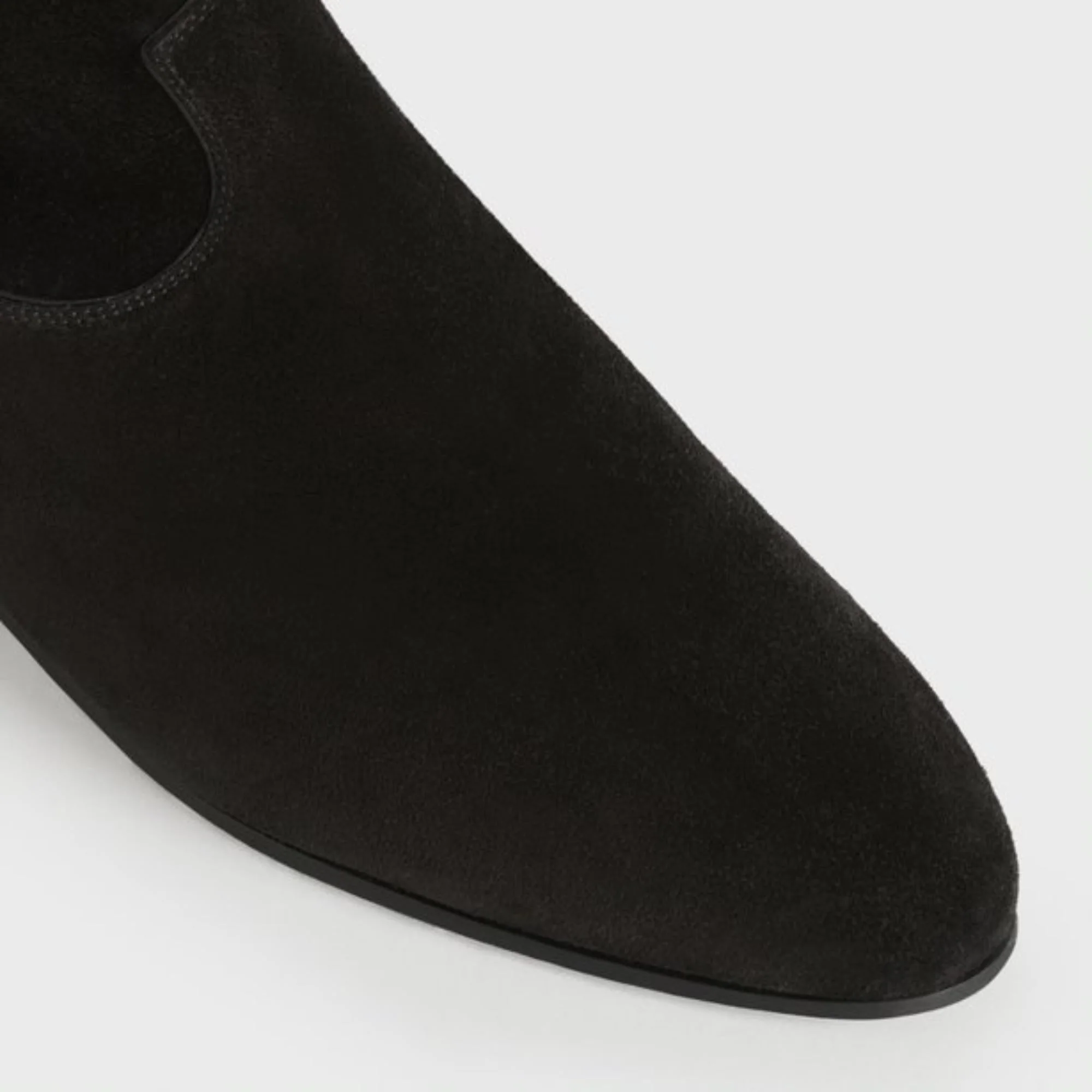 Over The Knee Flat Boot 05 - Black - Image 5