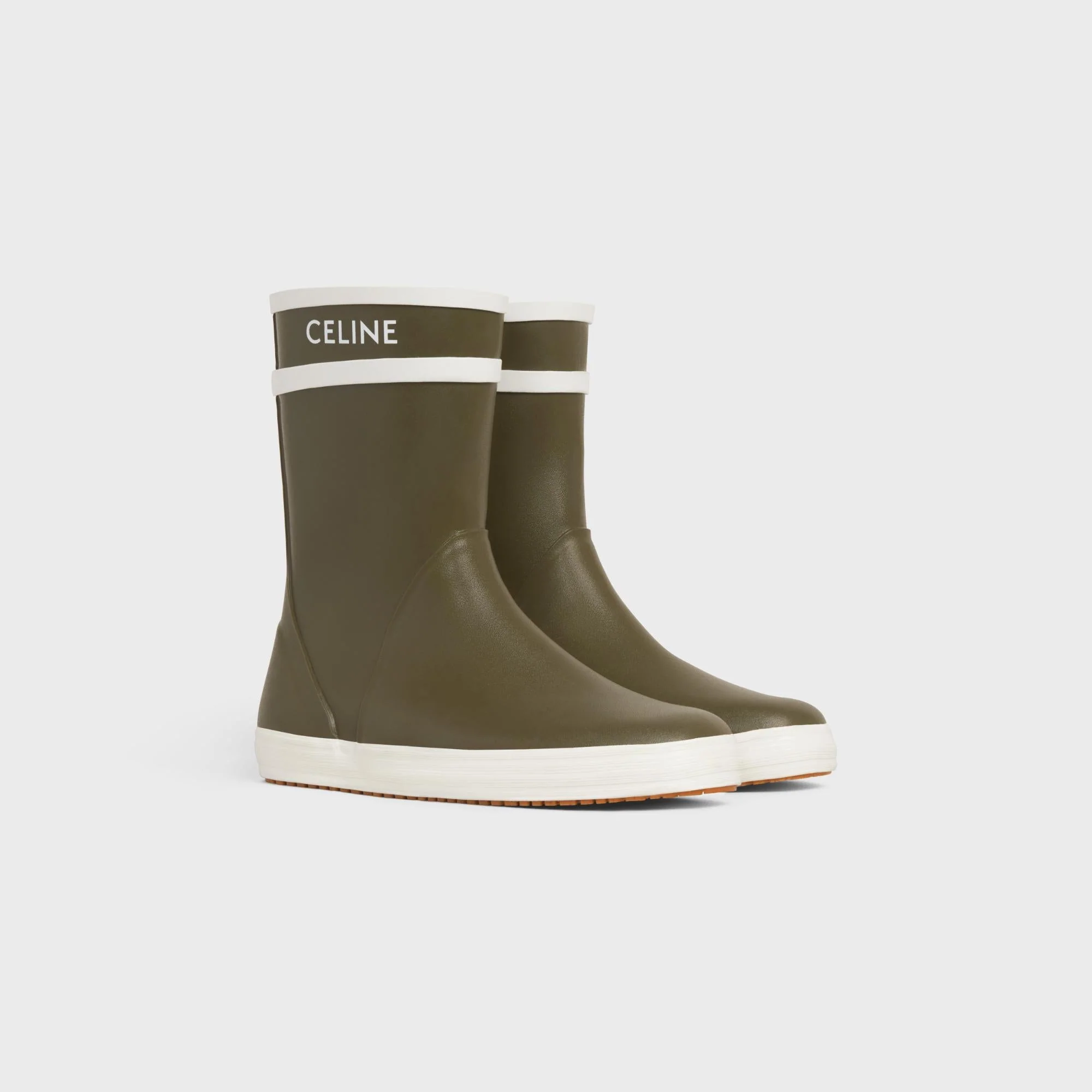 Flat Half Boot 05 - Khaki - Image 8