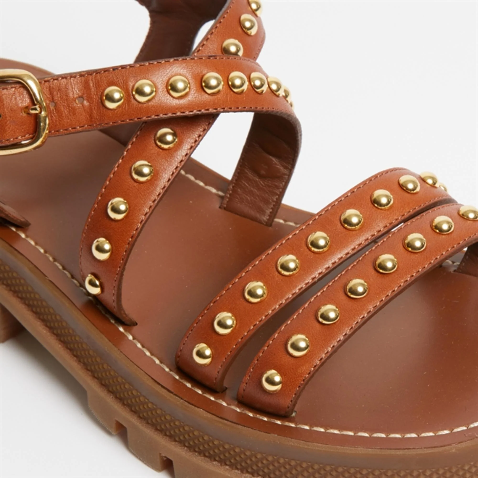 Chunky Studded Sandal 45 - Tan - Image 12