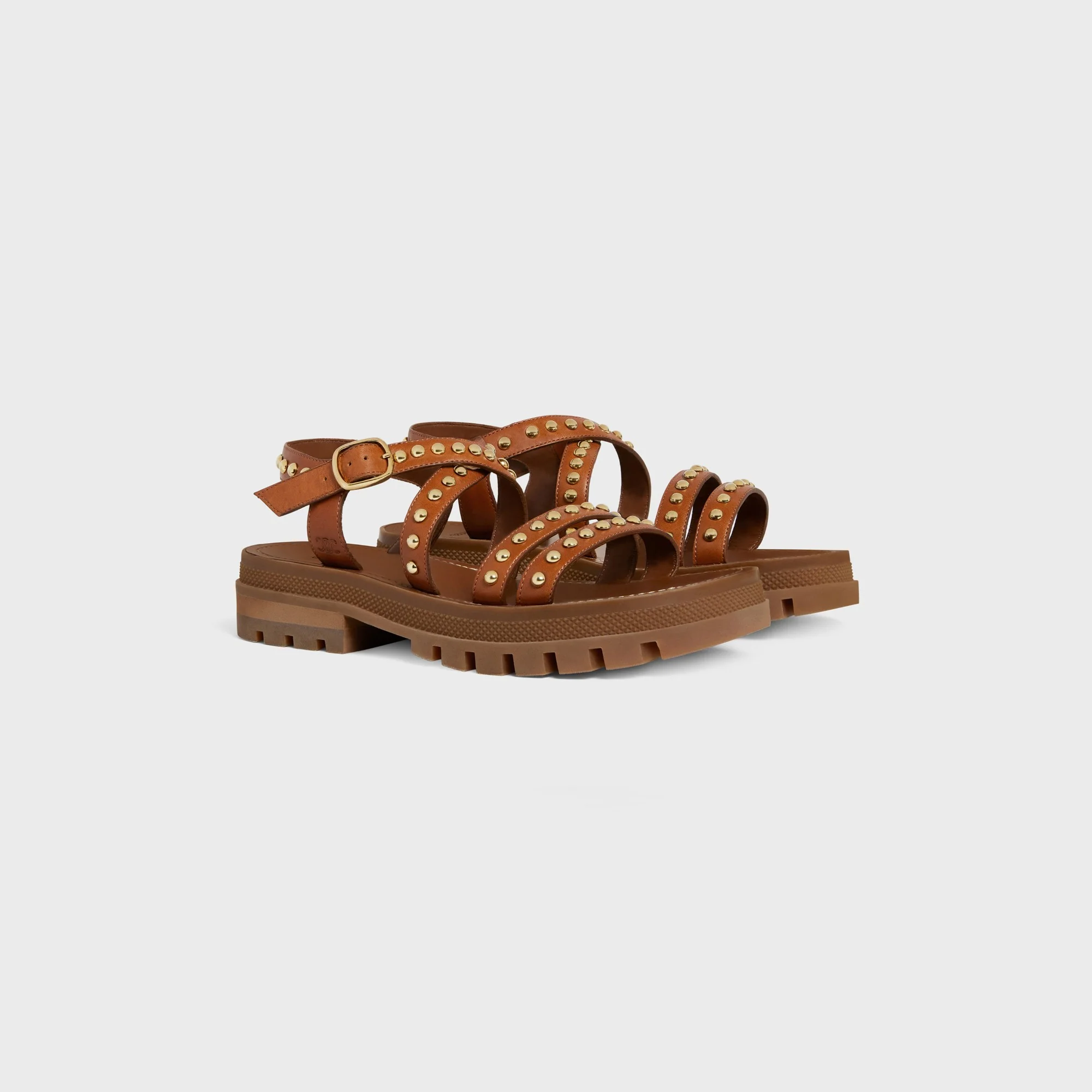 Chunky Studded Sandal 45 - Tan - Image 14