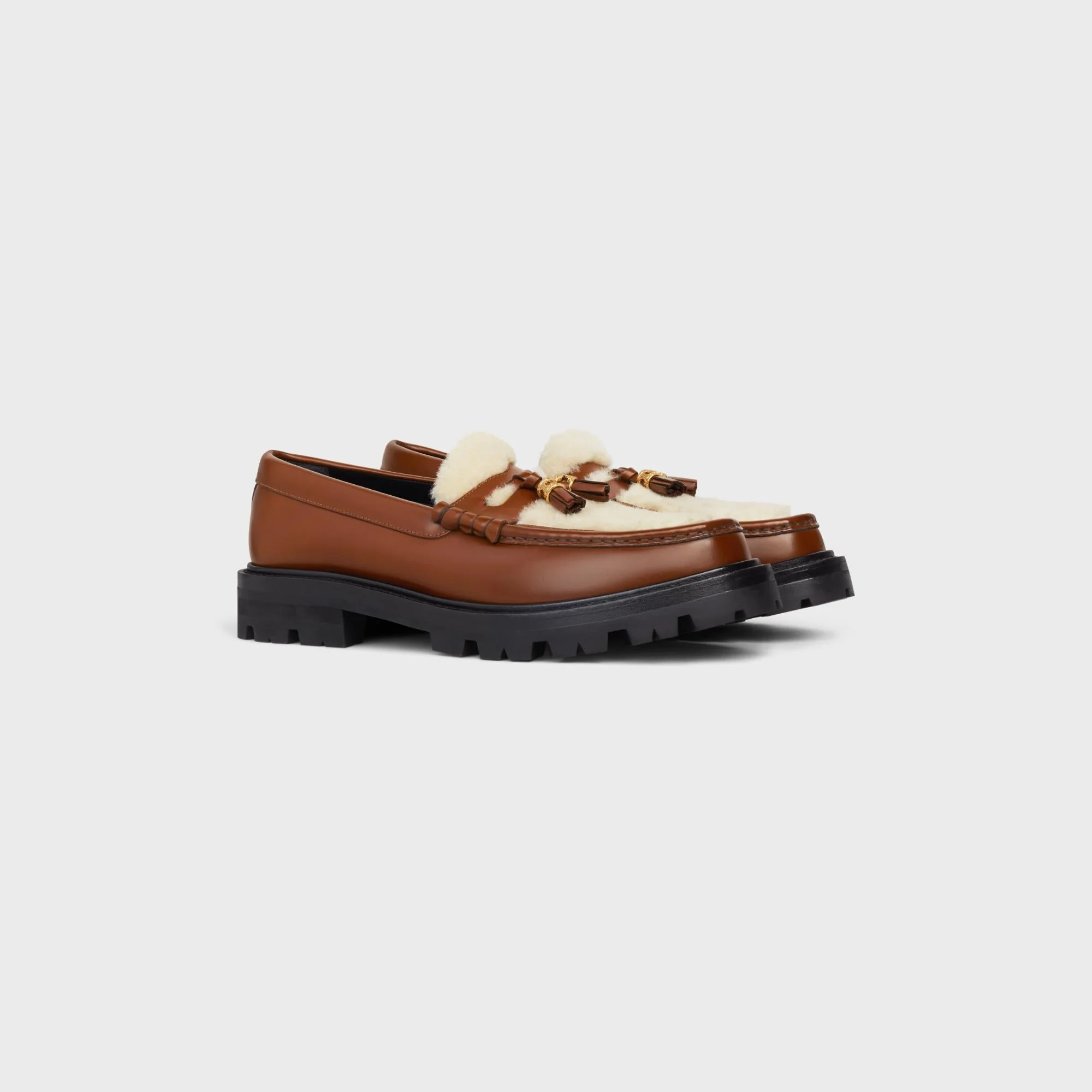 Chunky Loafer W/Embellished T - Tan/Natural - Image 2