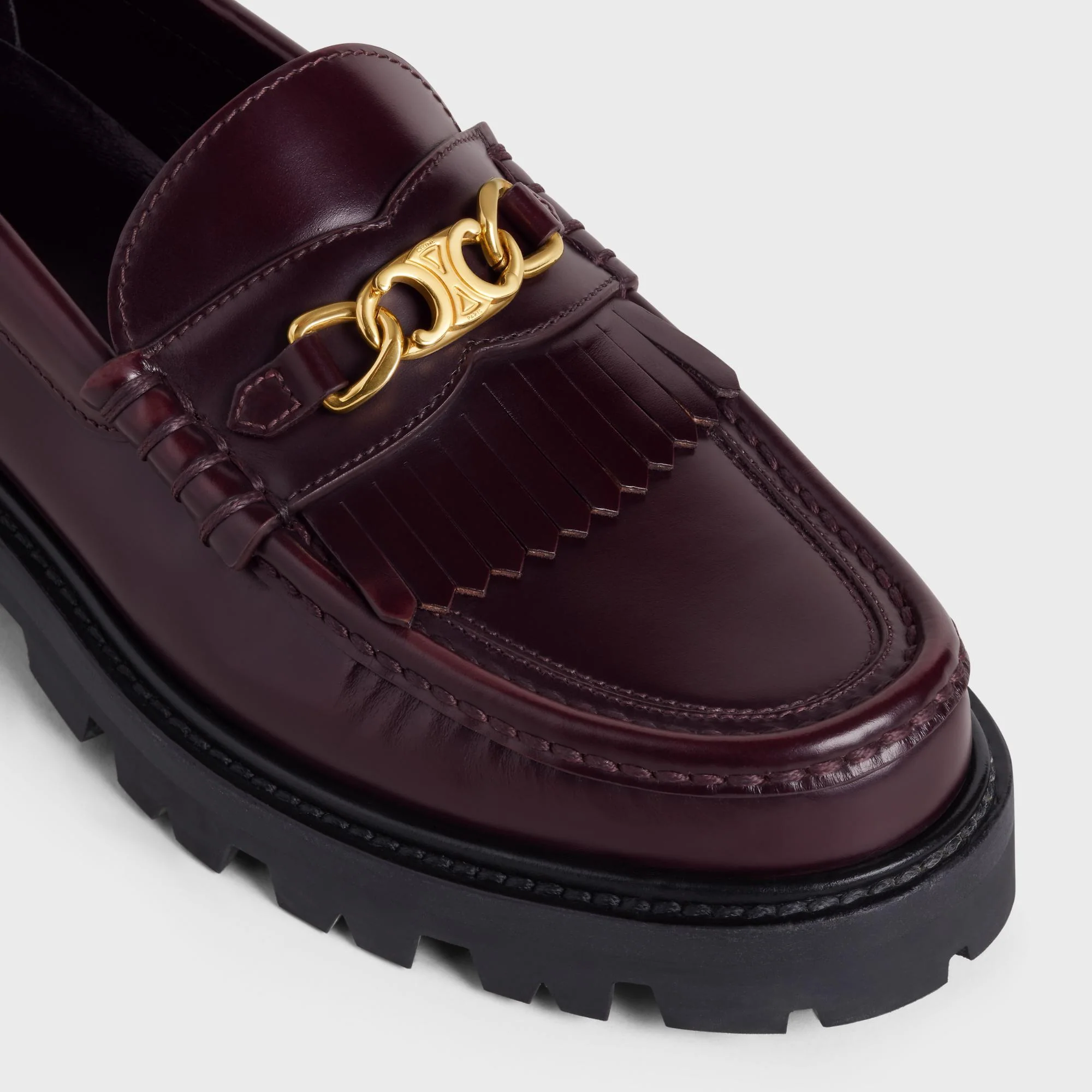 Chunky Loafer W/Triomphe 35 - Burgundy - Image 4