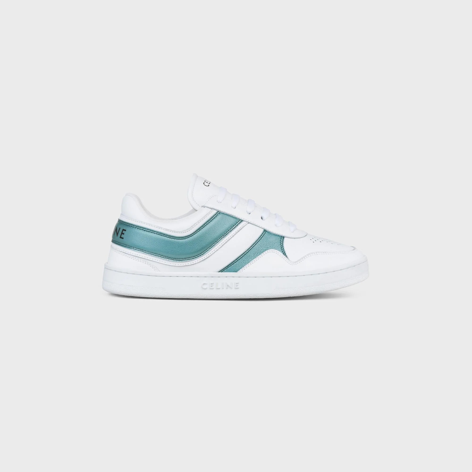 Low Wave Lace-Up Sneaker - Optic White/Light Blue