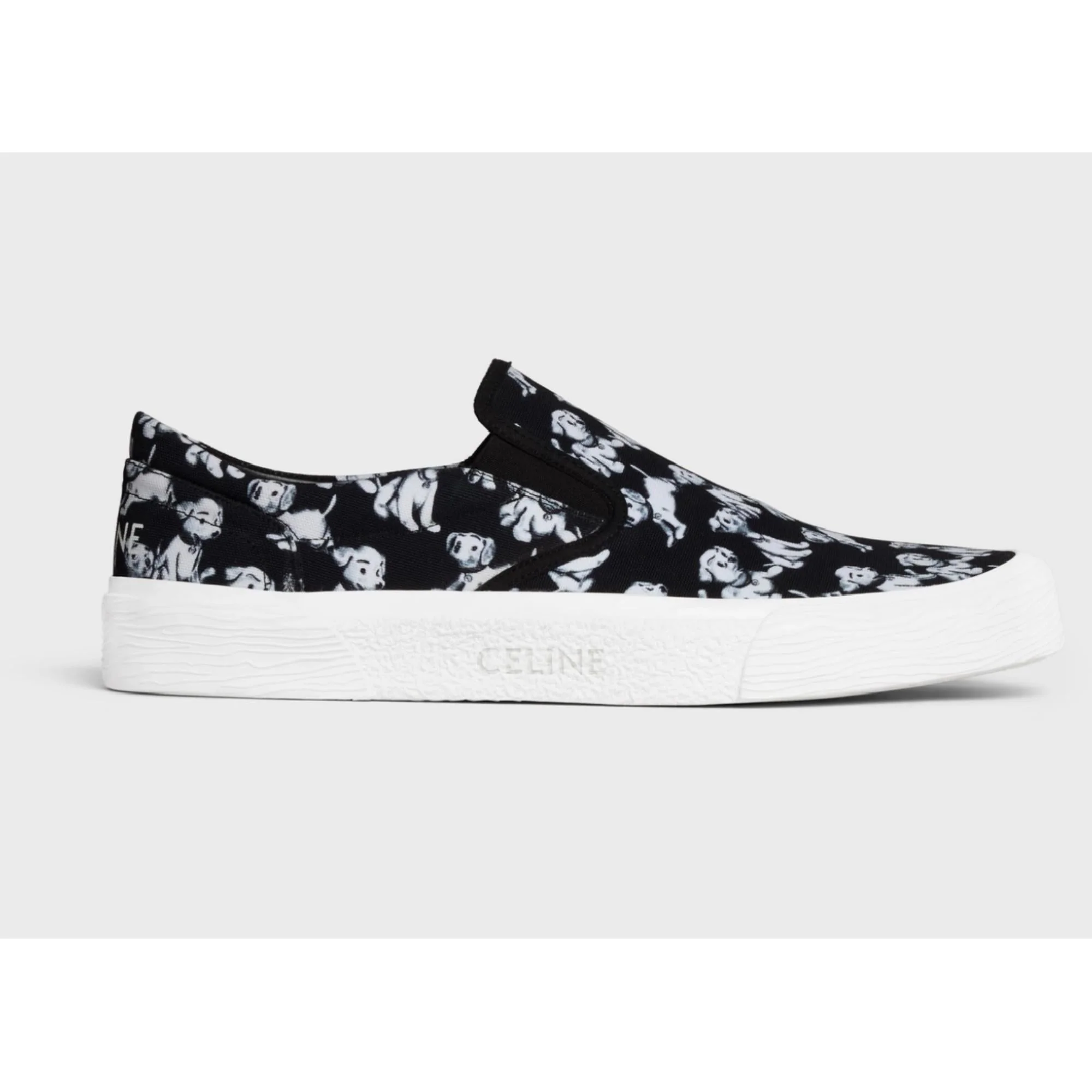 Flat Slip On 05 - Black/White - Image 2